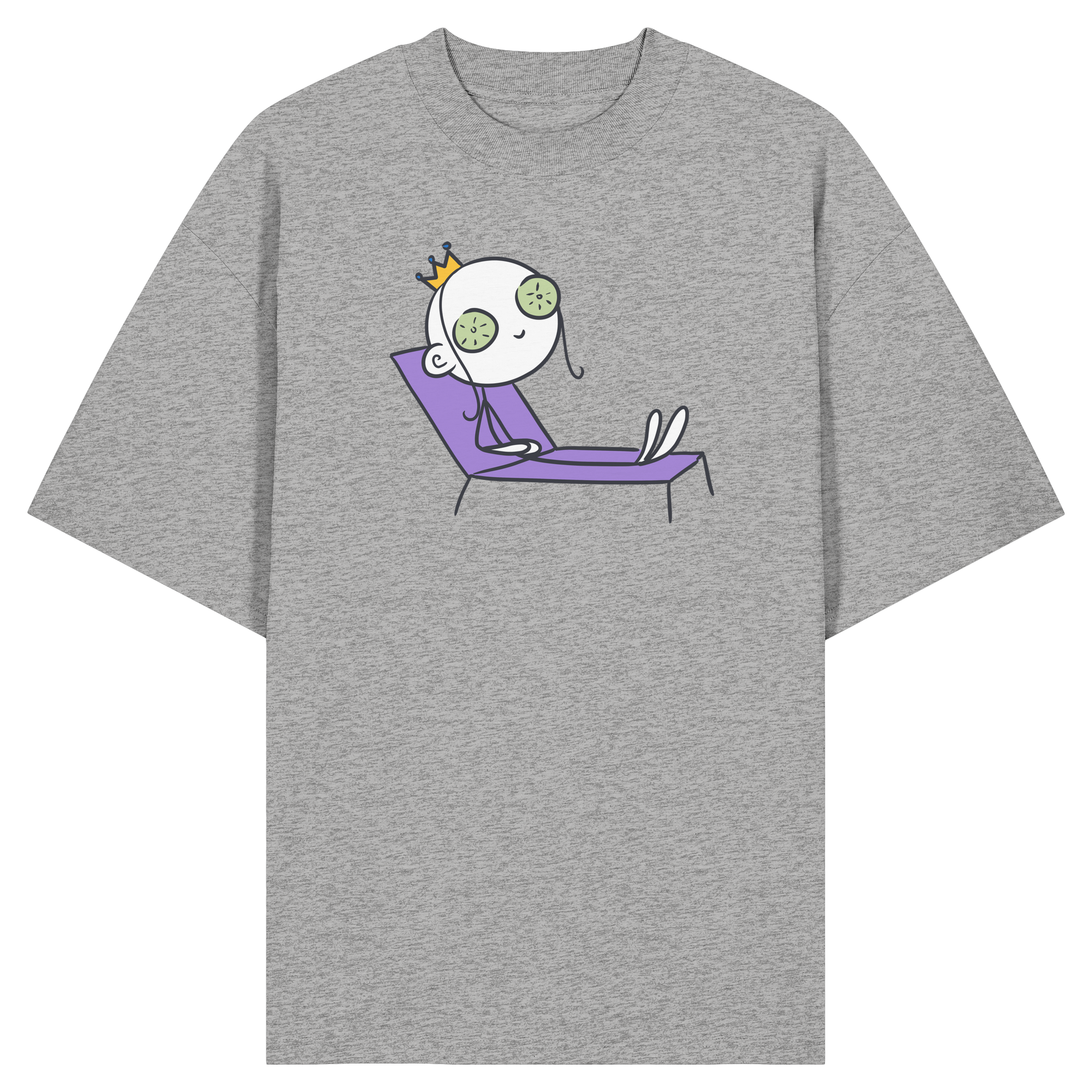 Seelenmännchen "Chill Out Edition" Frontprint - Organic Oversize Shirt