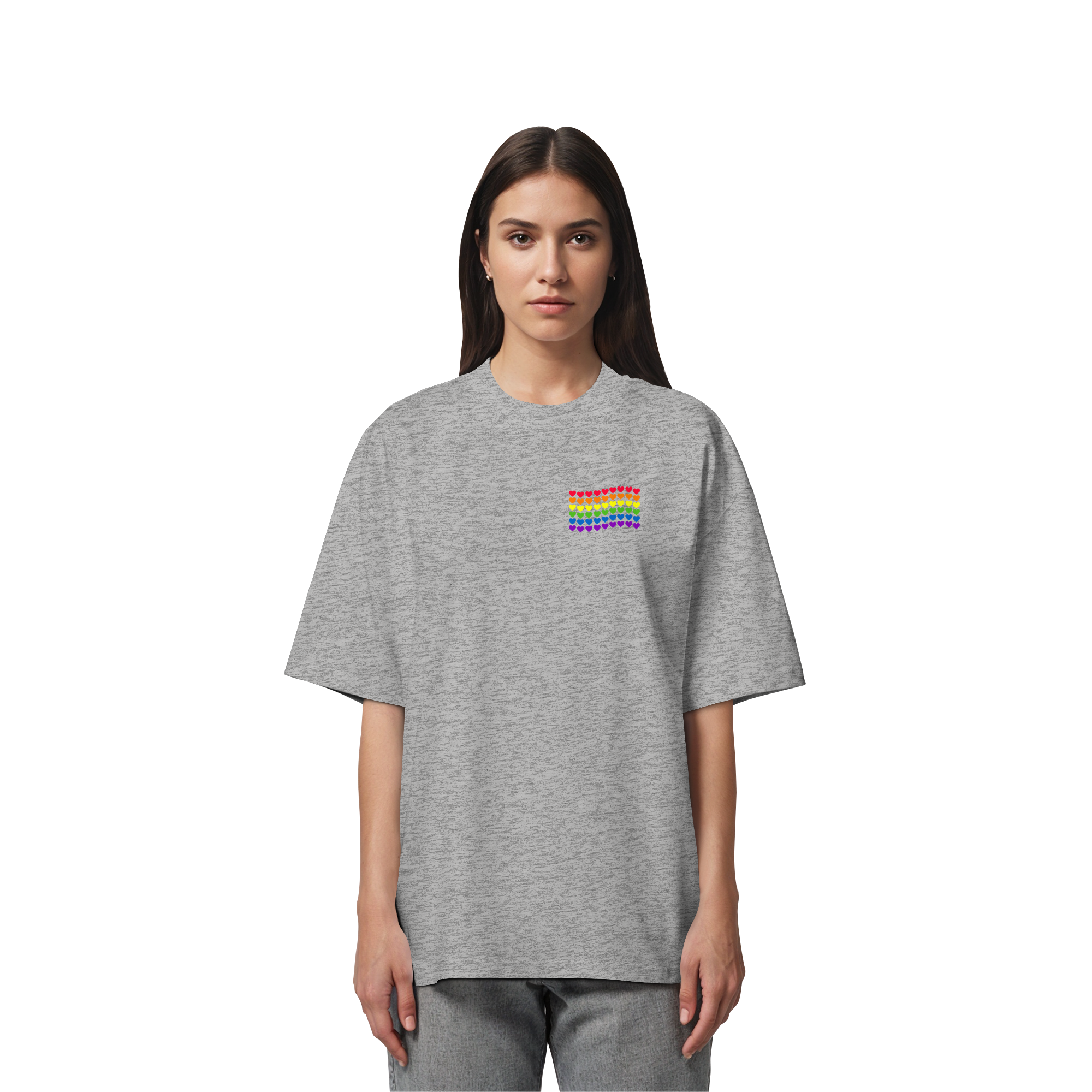 Herzenflagge - Organic Oversize Shirt