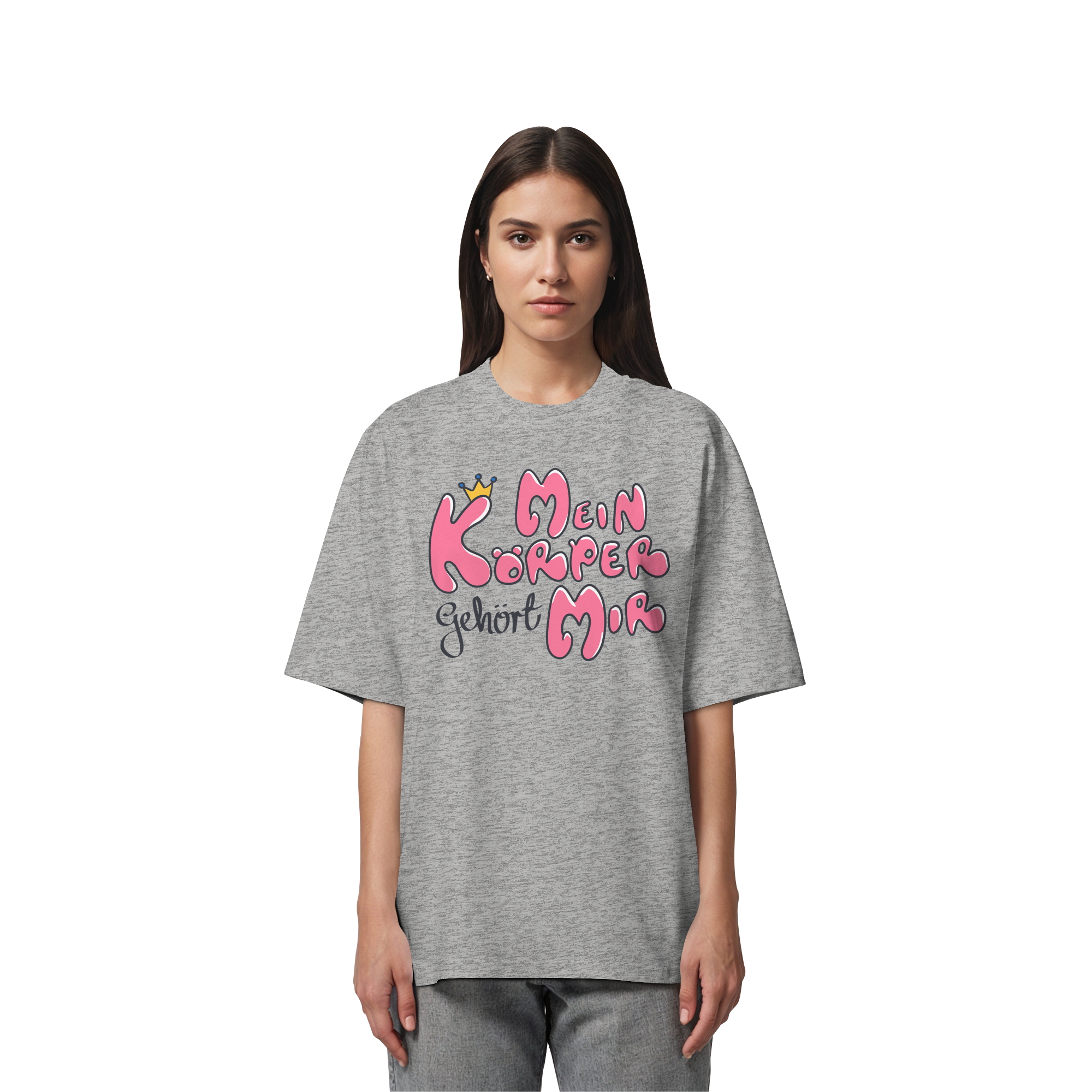 Mein Körper gehört mir "Pinke Edition" - Organic Oversize Shirt