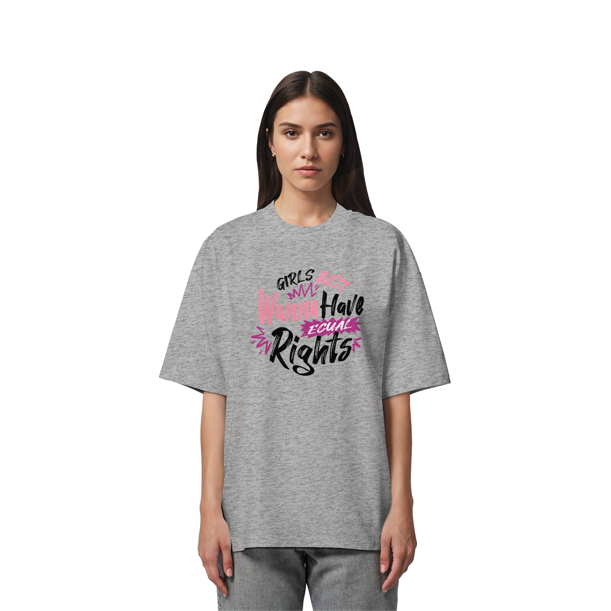 Girls Just Wanna Have Equal Rights - Organic Oversize Shirt