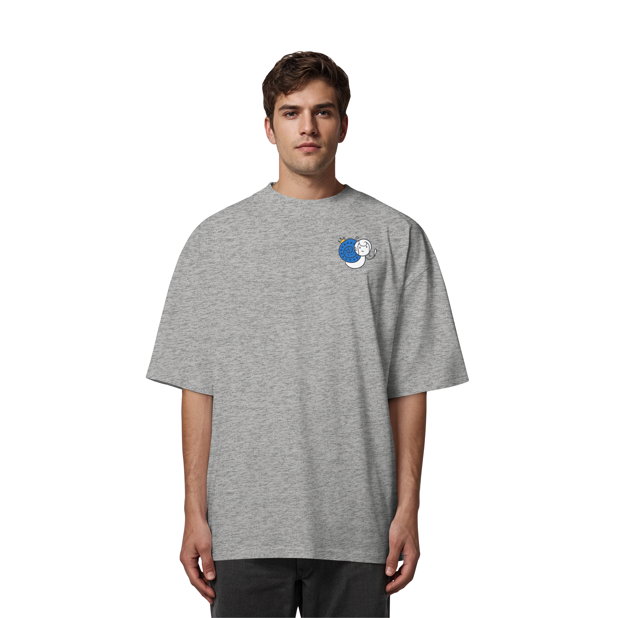 Meine Heilung braucht Zeit "Schwarze Edition" Backprint - Organic Oversize Shirt