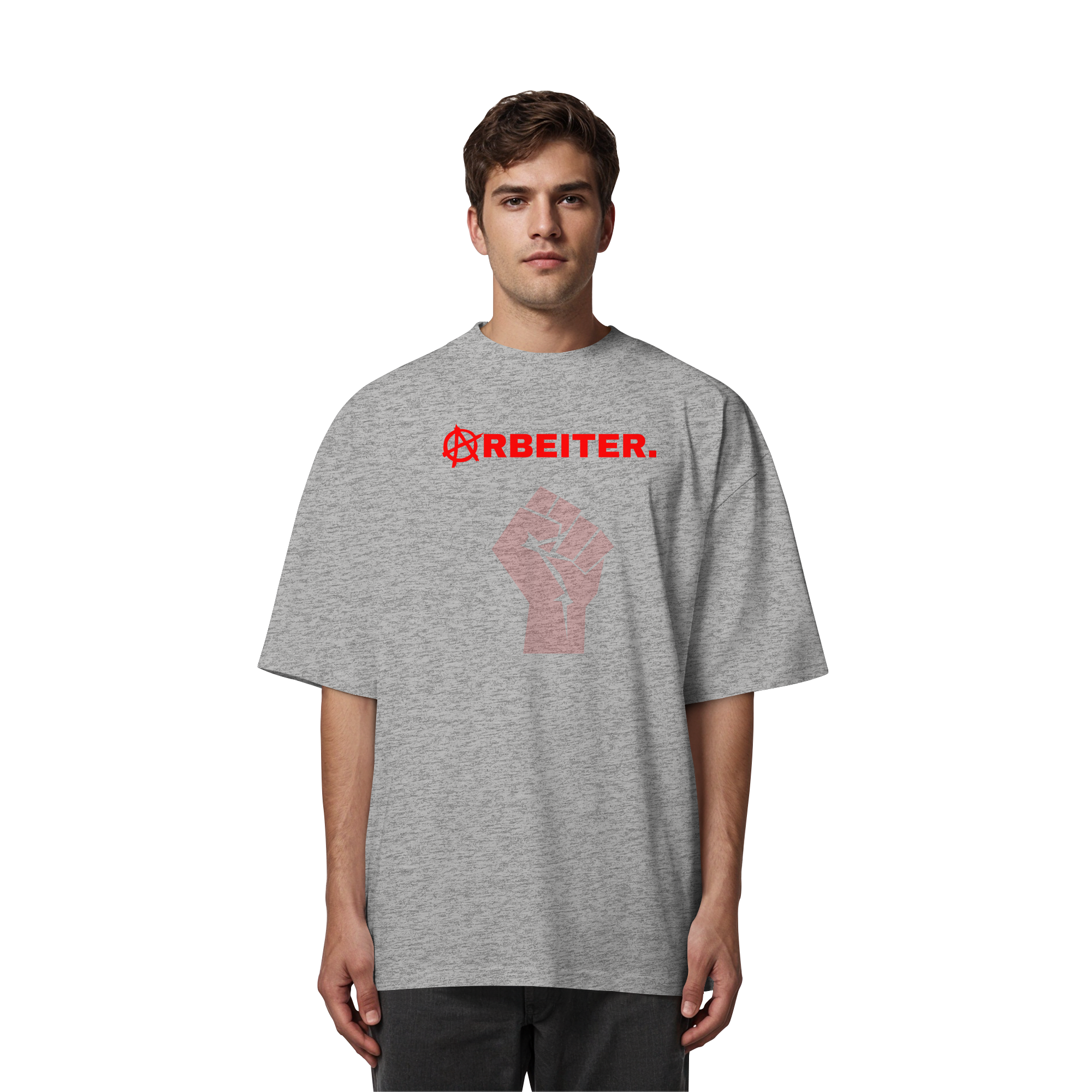 ARBEITER. "Solidarisch und Frei Edition" - Organic Oversize Shirt