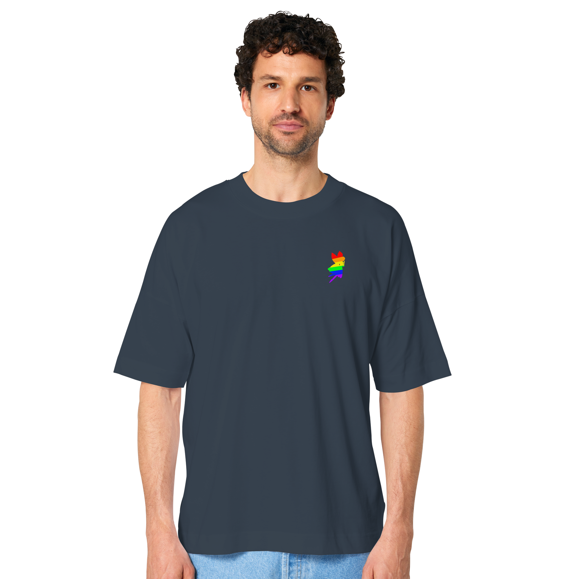 Regenbogen Fee - Organic Oversize Shirt