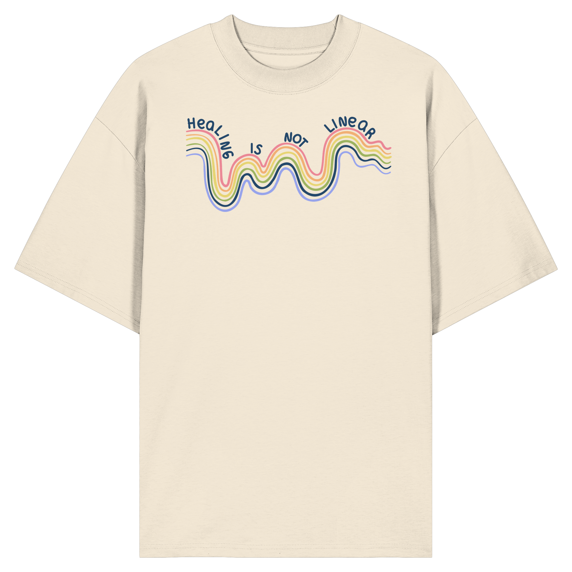Healing is not Linear - Organic Oversize Shirt