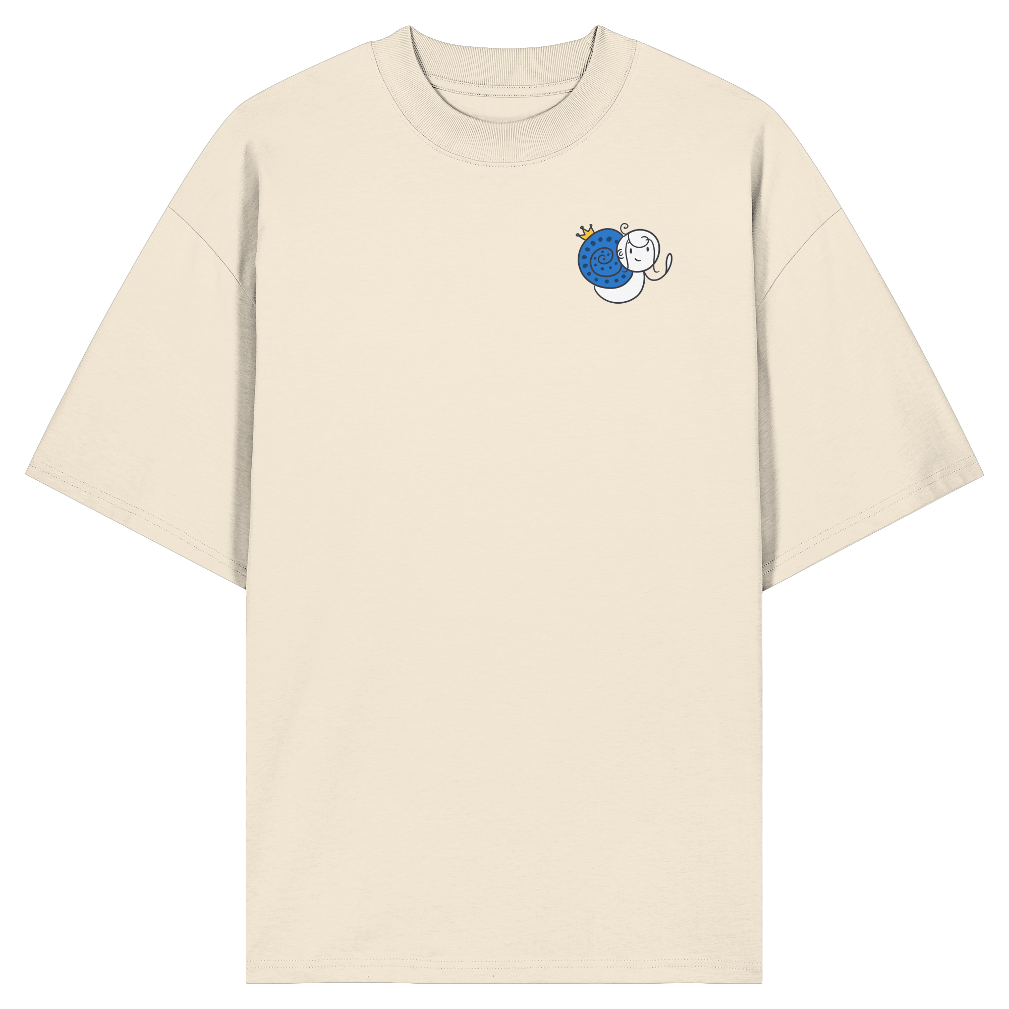 Meine Heilung braucht Zeit "Schwarze Edition" Backprint - Organic Oversize Shirt