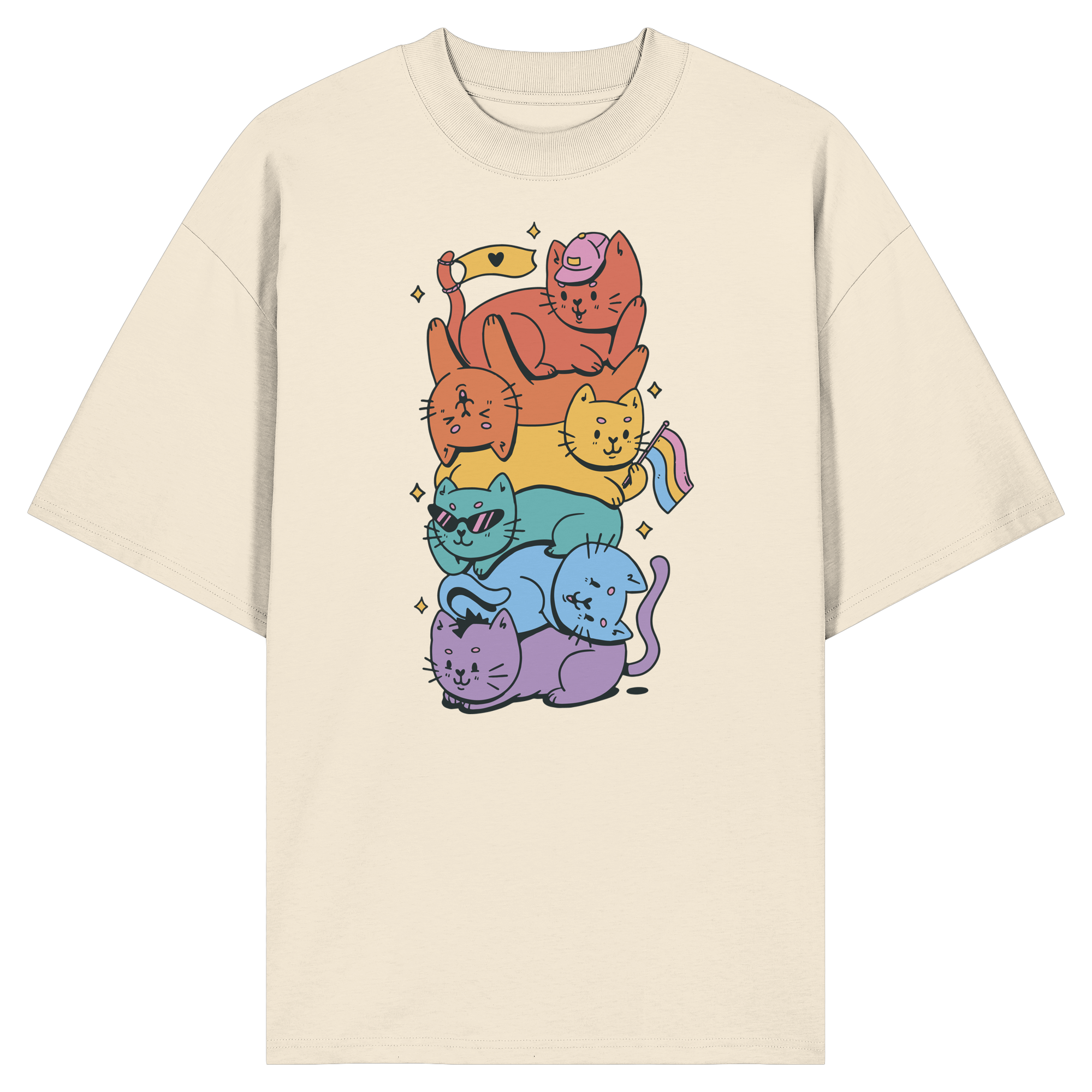 LGBTQ+ Katzen - Organic Oversize Shirt
