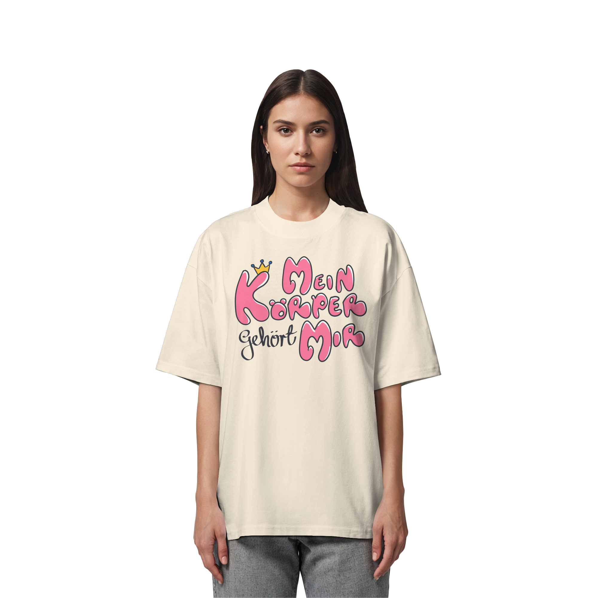 Mein Körper gehört mir "Pinke Edition" - Organic Oversize Shirt