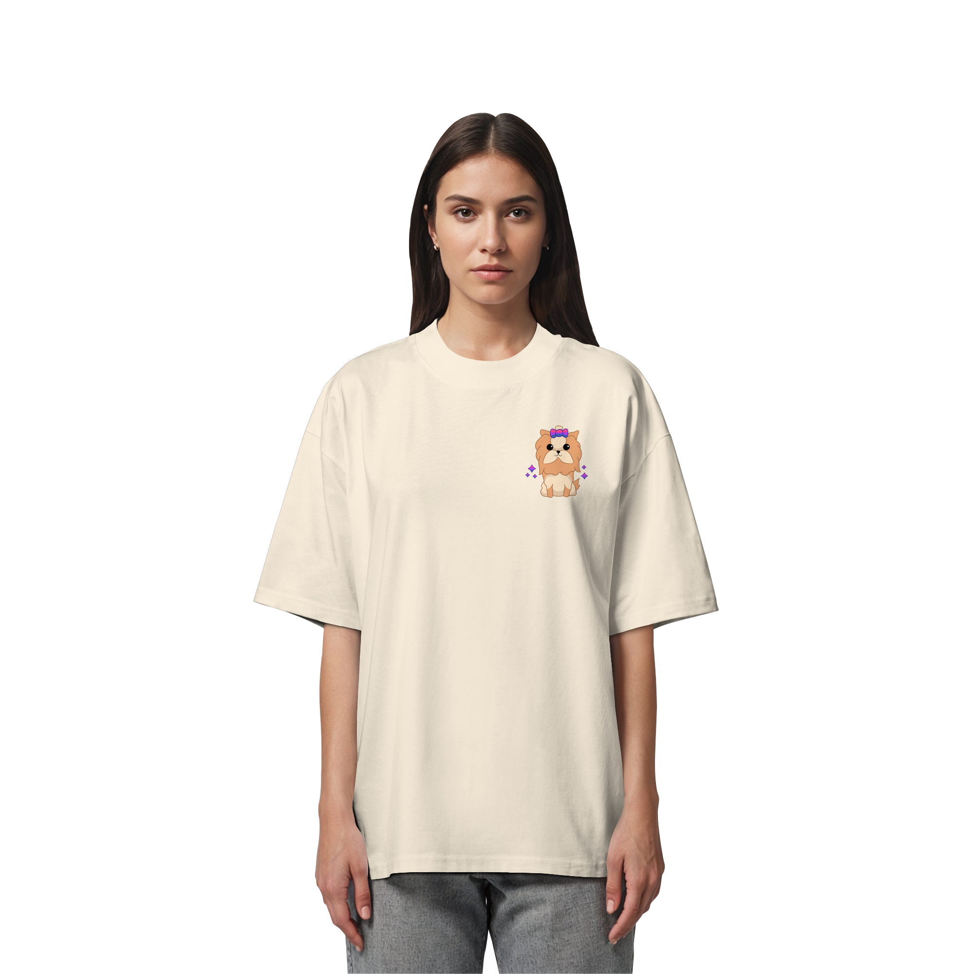 Cute Bisexual Dog - Organic Oversize Shirt