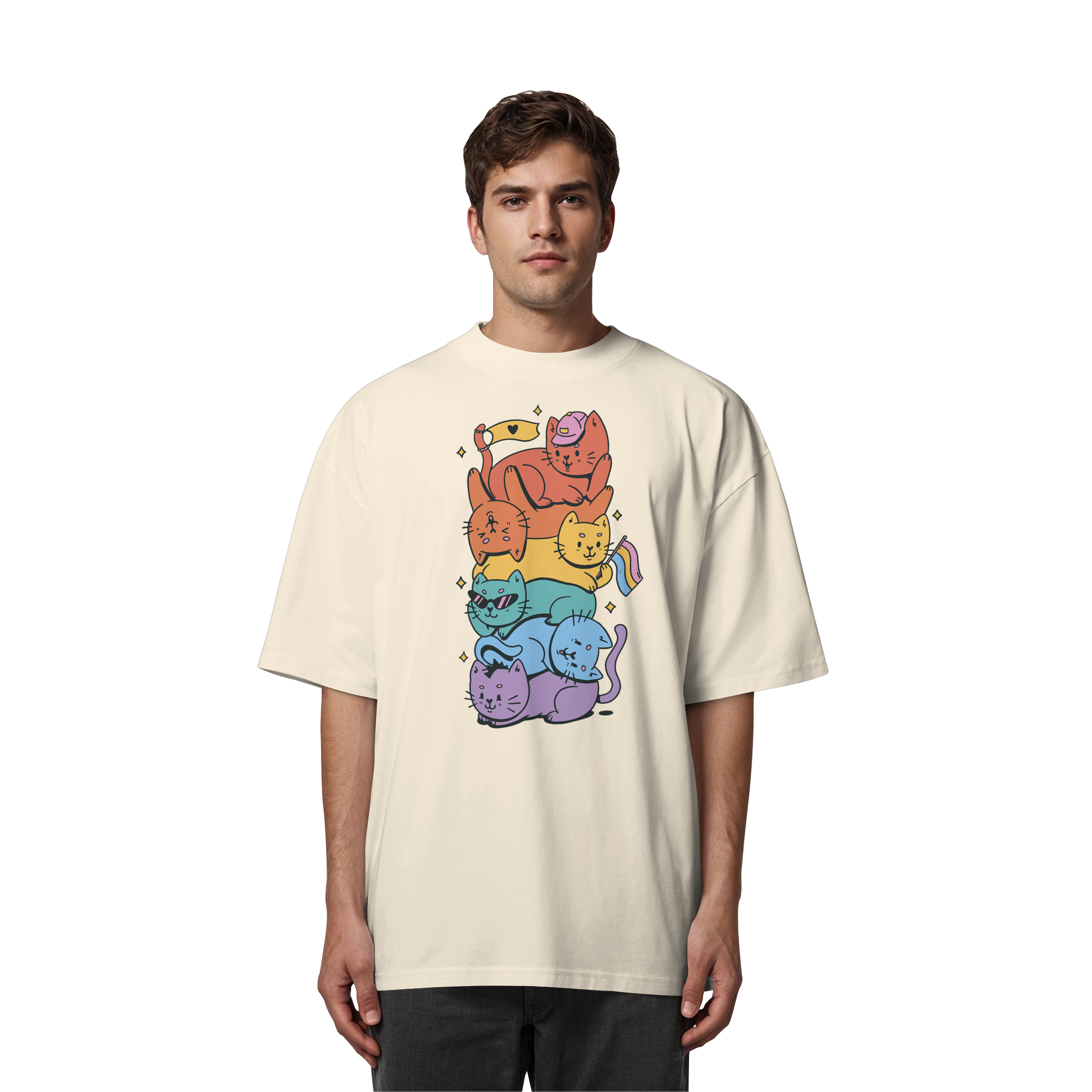 LGBTQ+ Katzen - Organic Oversize Shirt