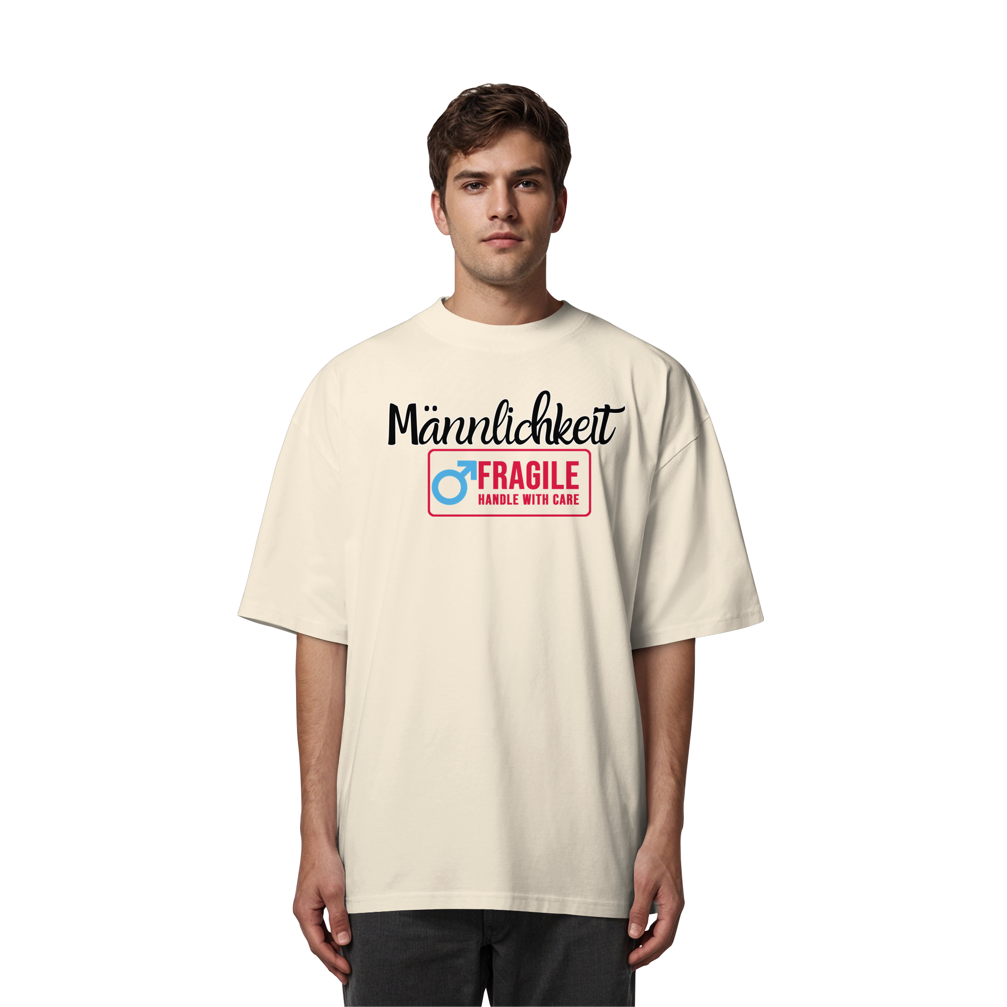 Männlichkeit: Handle with Care - Organic Oversize Shirt