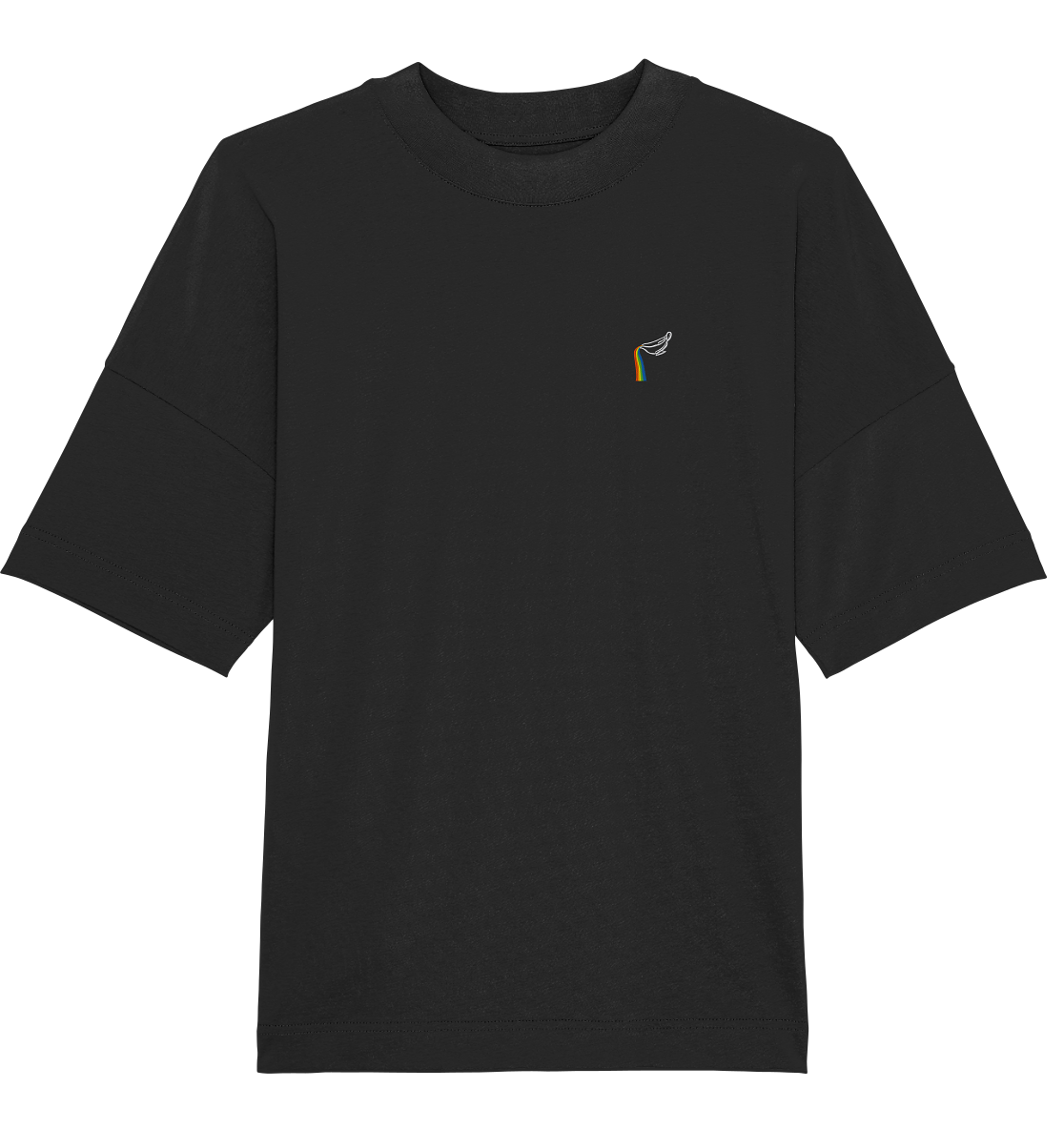 Regenbogen Soße: Sauciere - Organic Oversize Shirt (Stick)