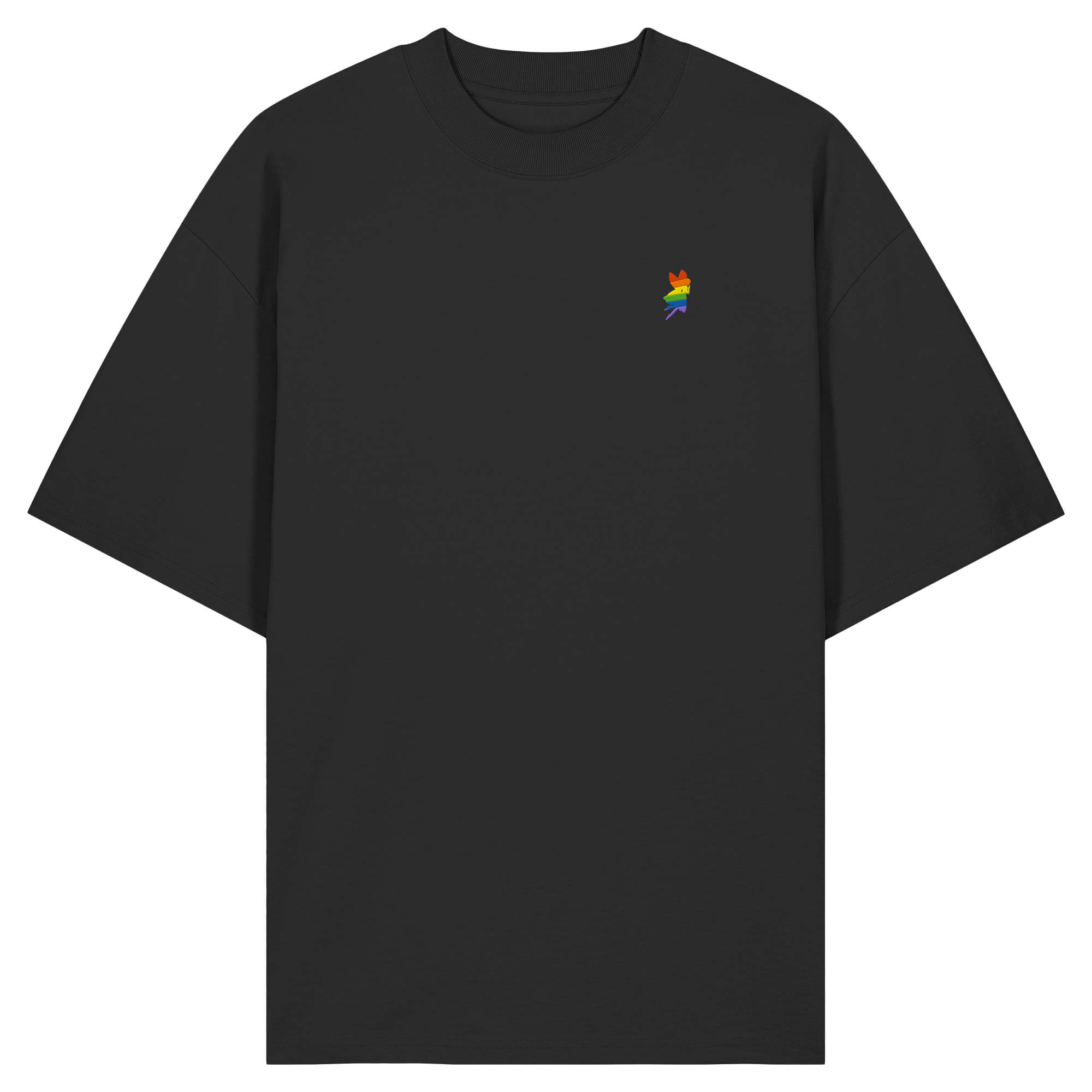 Regenbogen Fee - Organic Oversize Shirt (Stick)