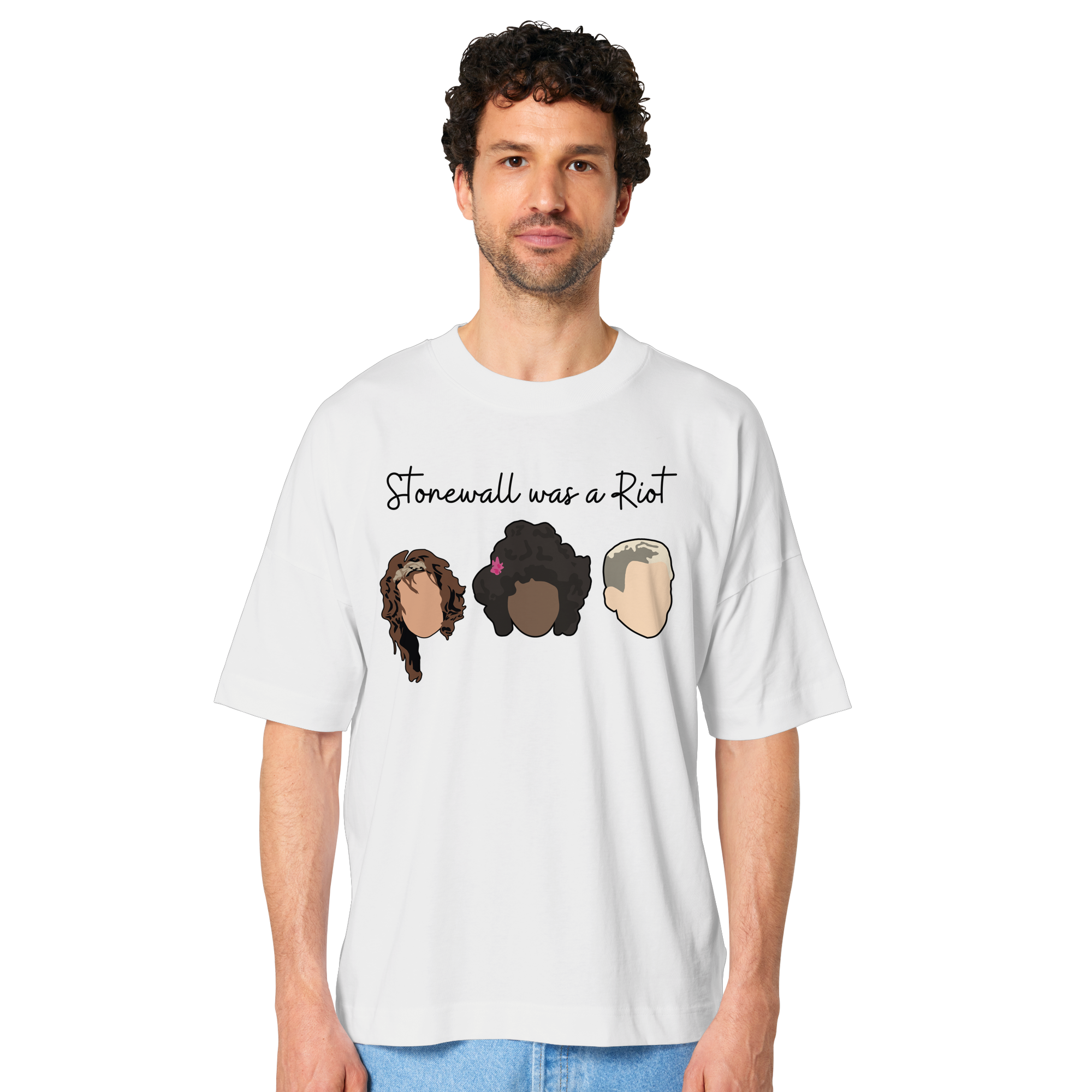Stonewall was a Riot "Icons Edition" (hell) - Organic Oversize Shirt