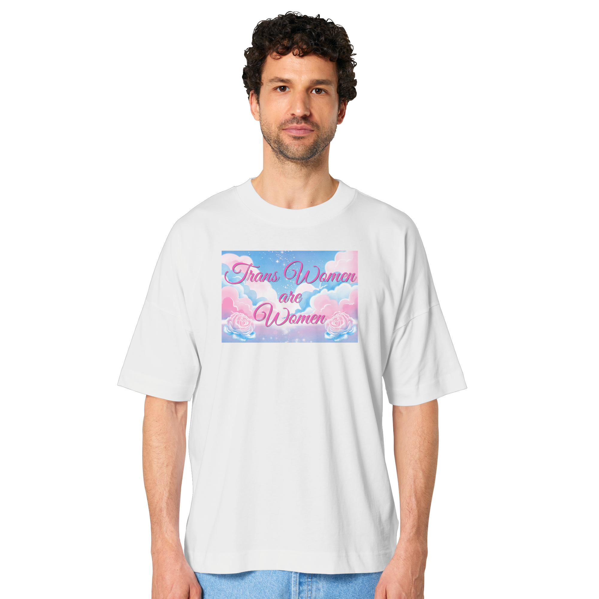 Trans Women are Women "Rosenhimmel Edition" - Organic Oversize Shirt