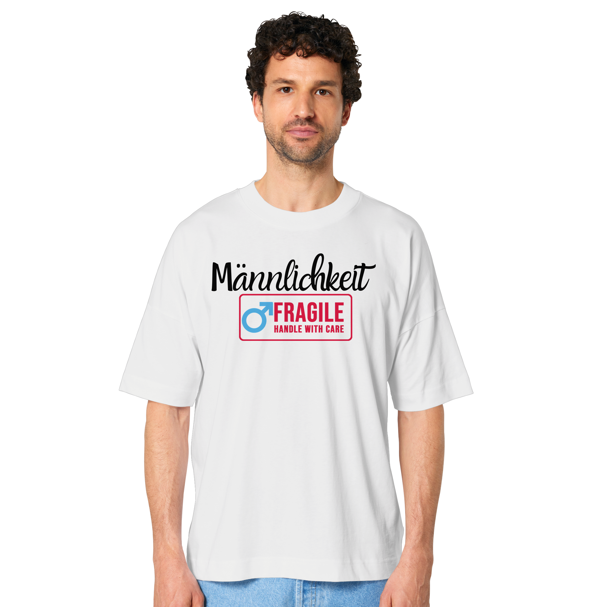 Männlichkeit: Handle with Care - Organic Oversize Shirt