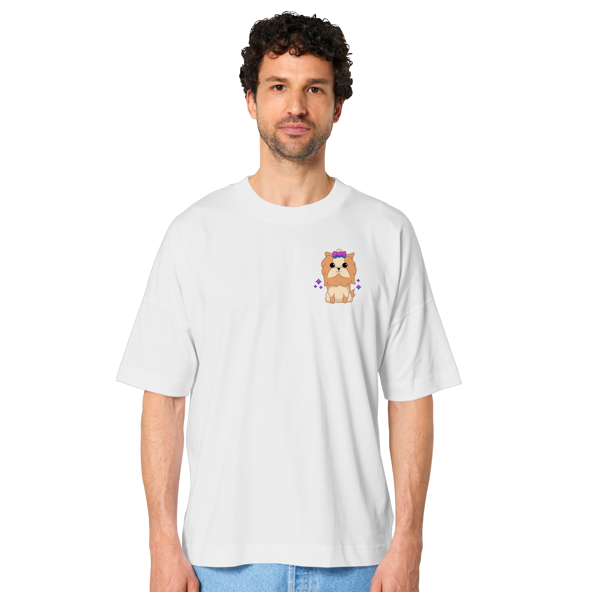 Cute Bisexual Dog - Organic Oversize Shirt