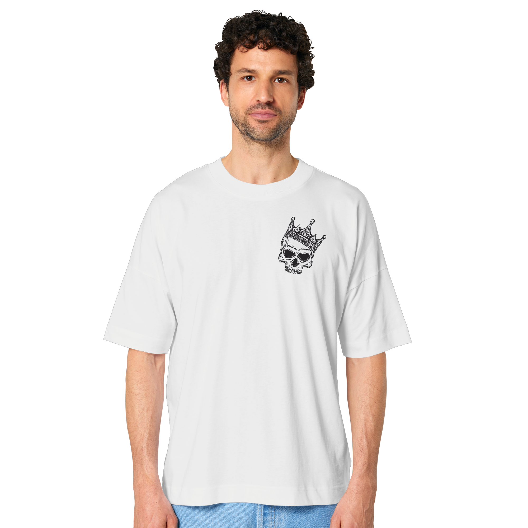 Eat the Rich "Skull Edition" Backprint - Organic Oversize Shirt