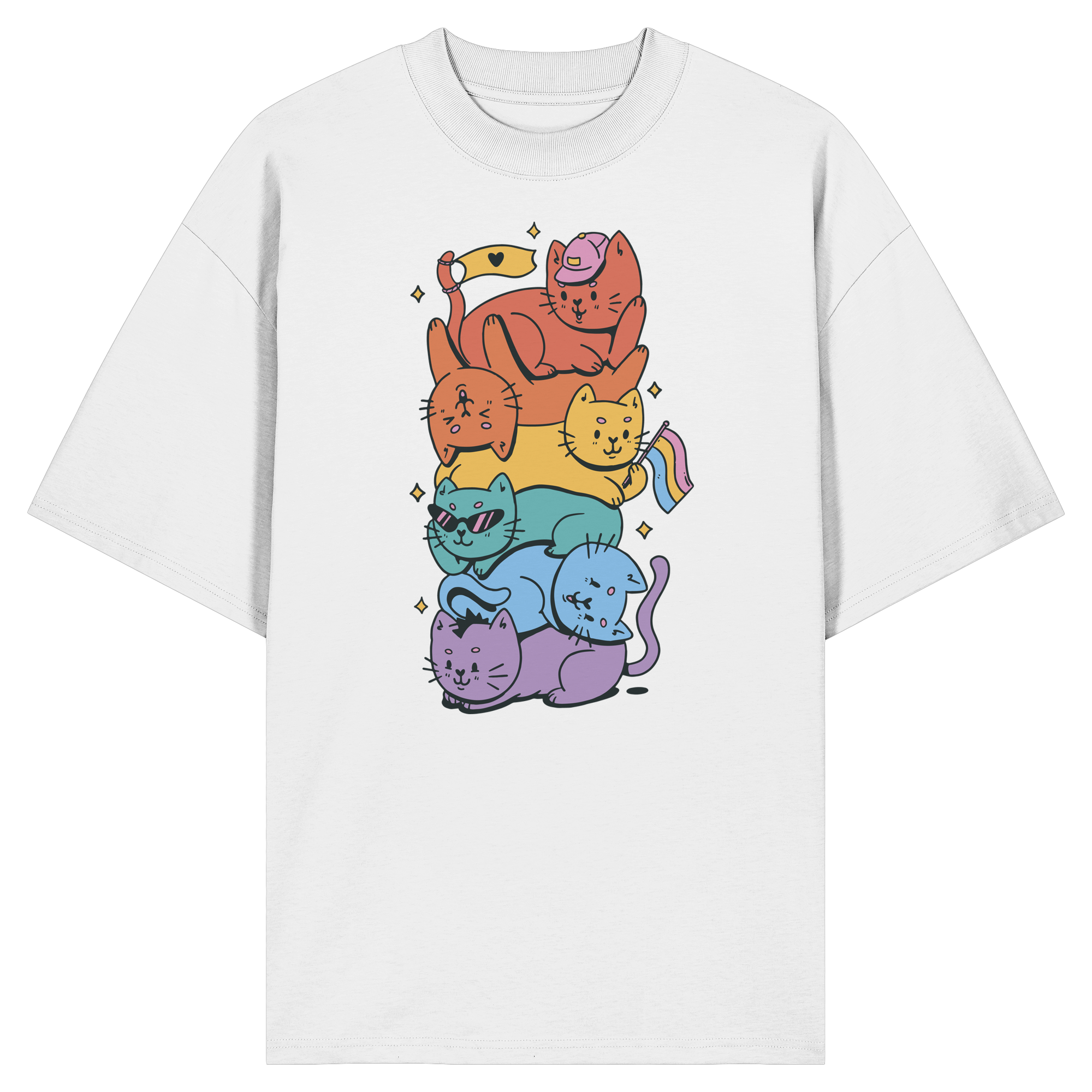 LGBTQ+ Katzen - Organic Oversize Shirt