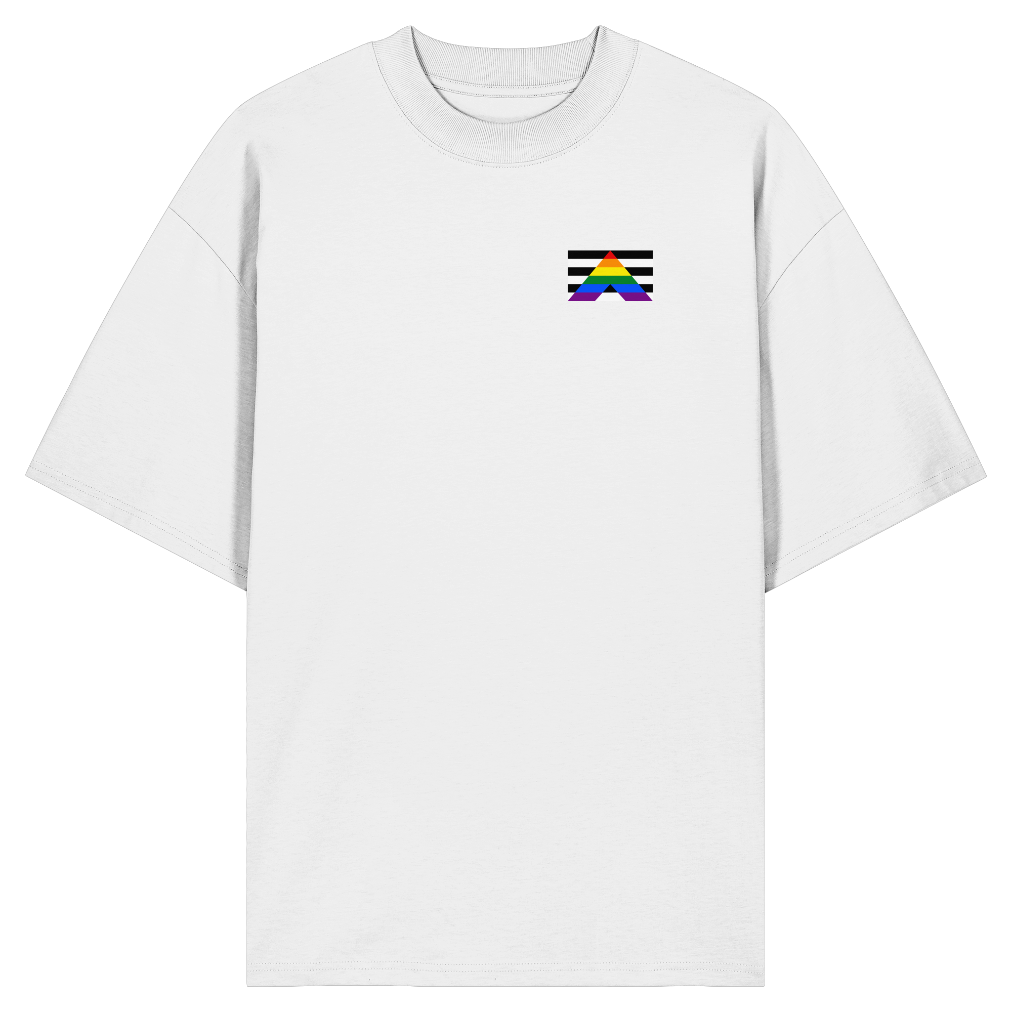 Straight Ally Pride Flag - Organic Oversize Shirt