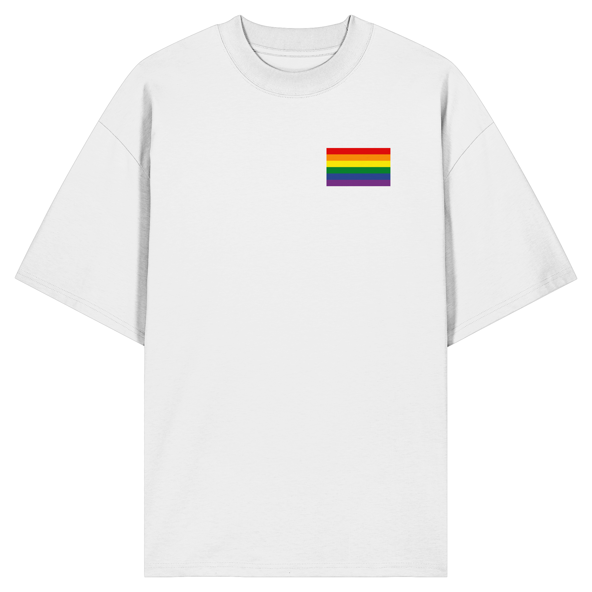 Regenbogen Pride Flag - Organic Oversize Shirt