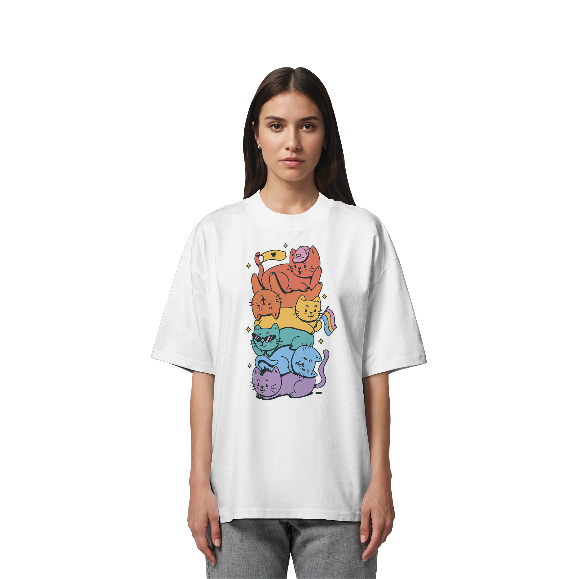 LGBTQ+ Katzen - Organic Oversize Shirt