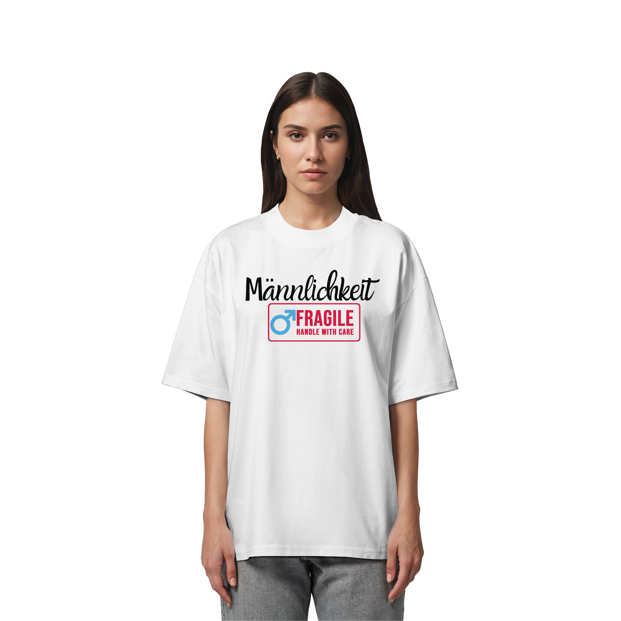 Männlichkeit: Handle with Care - Organic Oversize Shirt