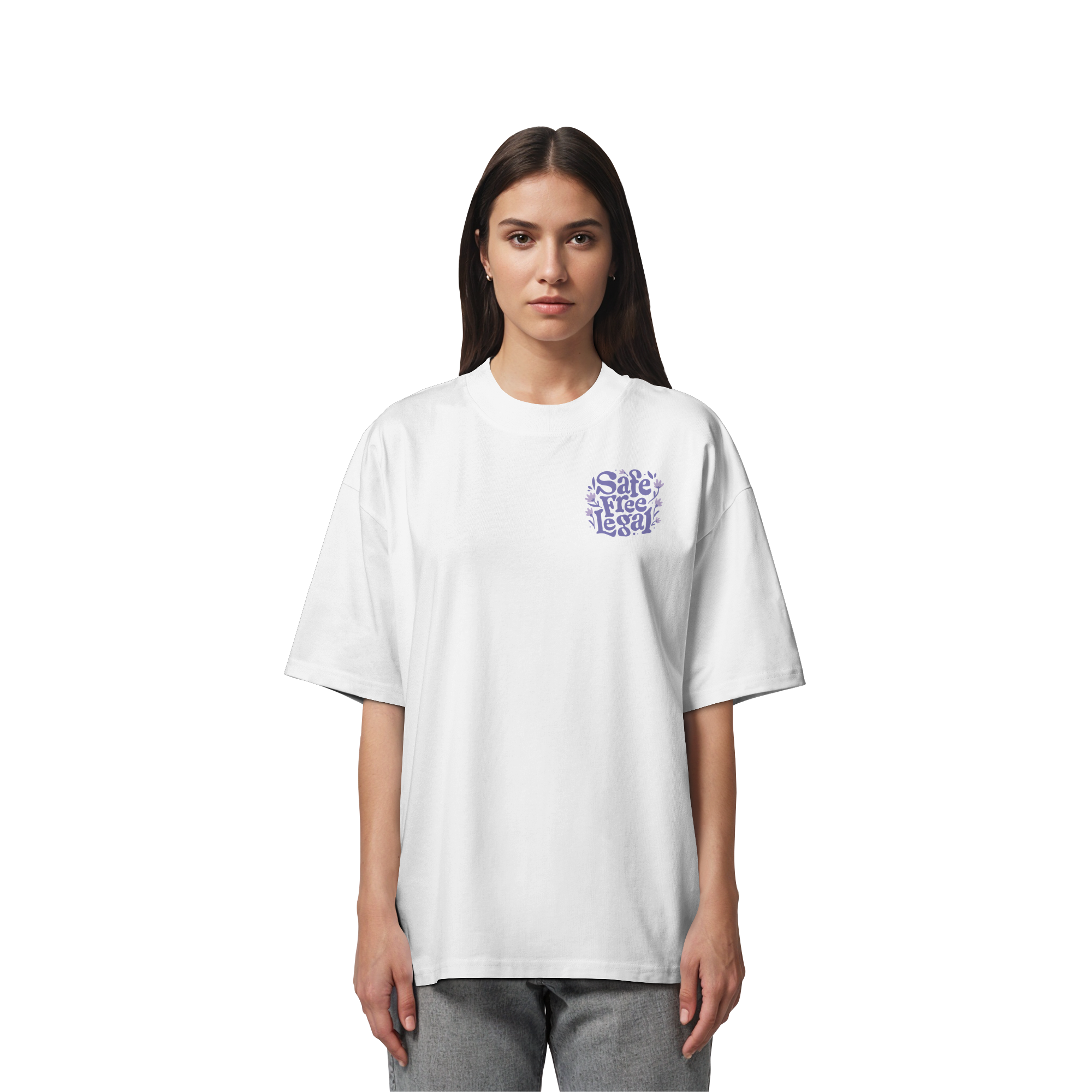 Safe Free Legal "Blumen Edition" - Organic Oversize Shirt
