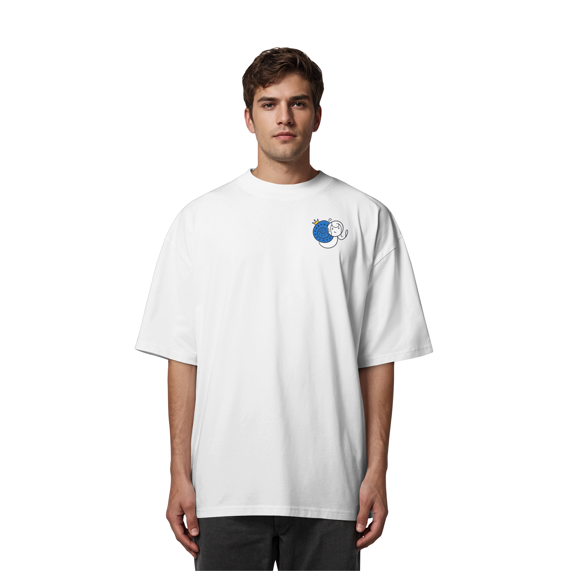 Meine Heilung braucht Zeit "Schwarze Edition" Backprint - Organic Oversize Shirt