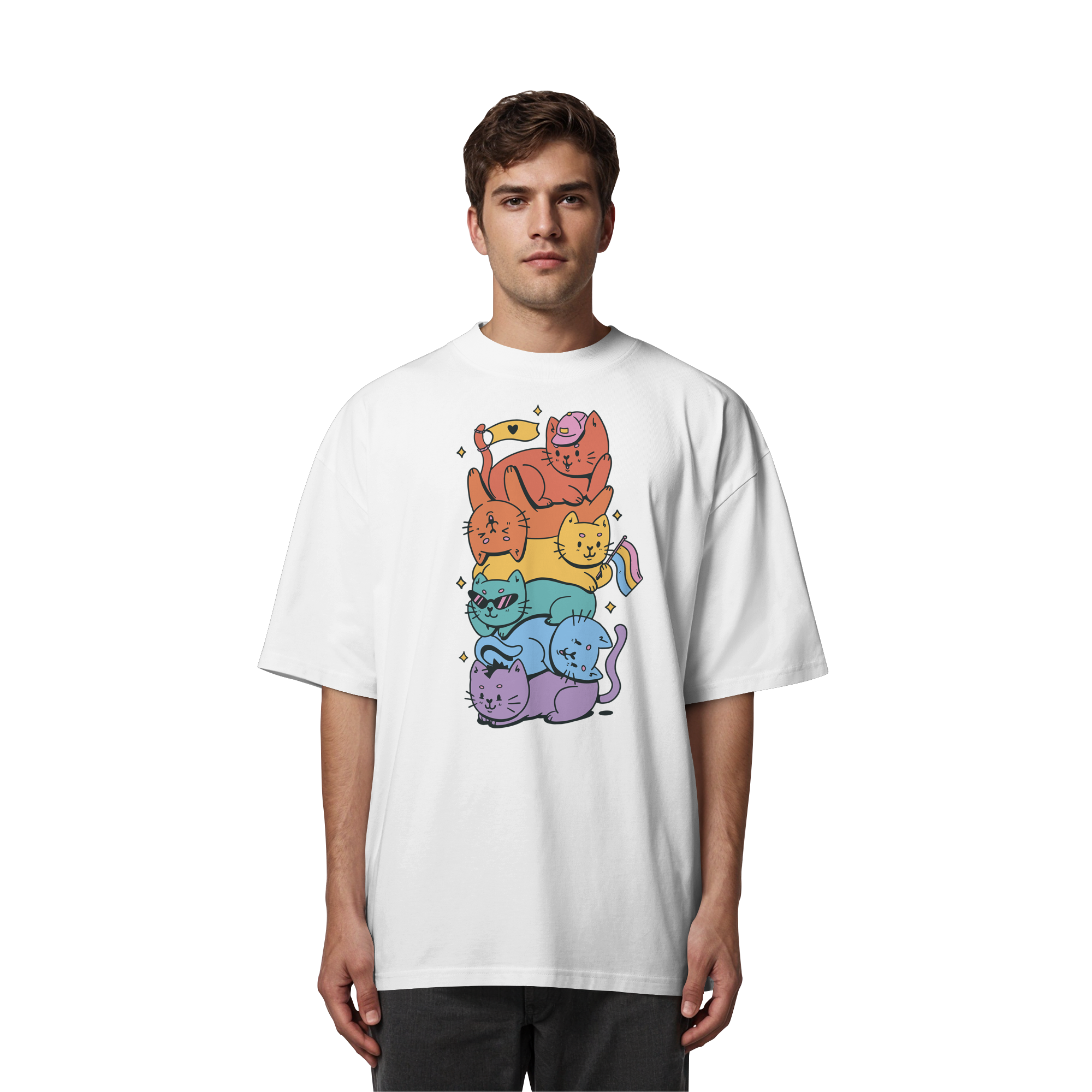 LGBTQ+ Katzen - Organic Oversize Shirt