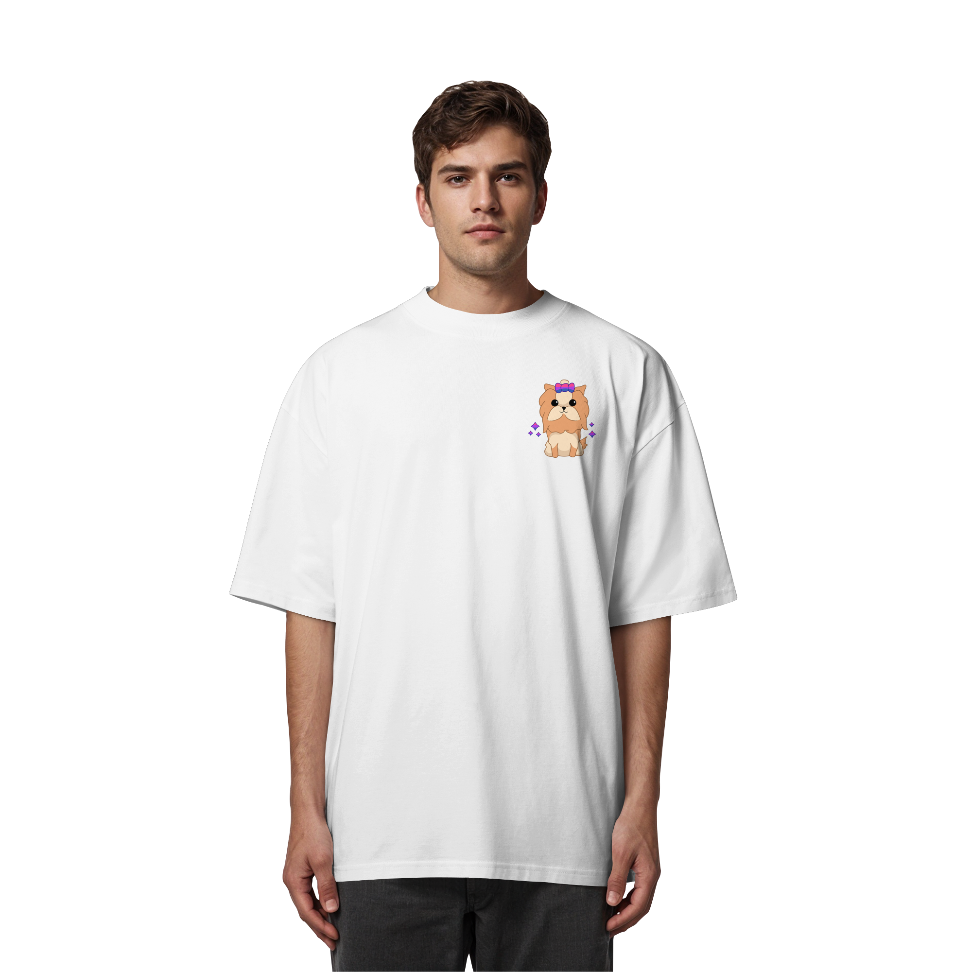 Cute Bisexual Dog - Organic Oversize Shirt