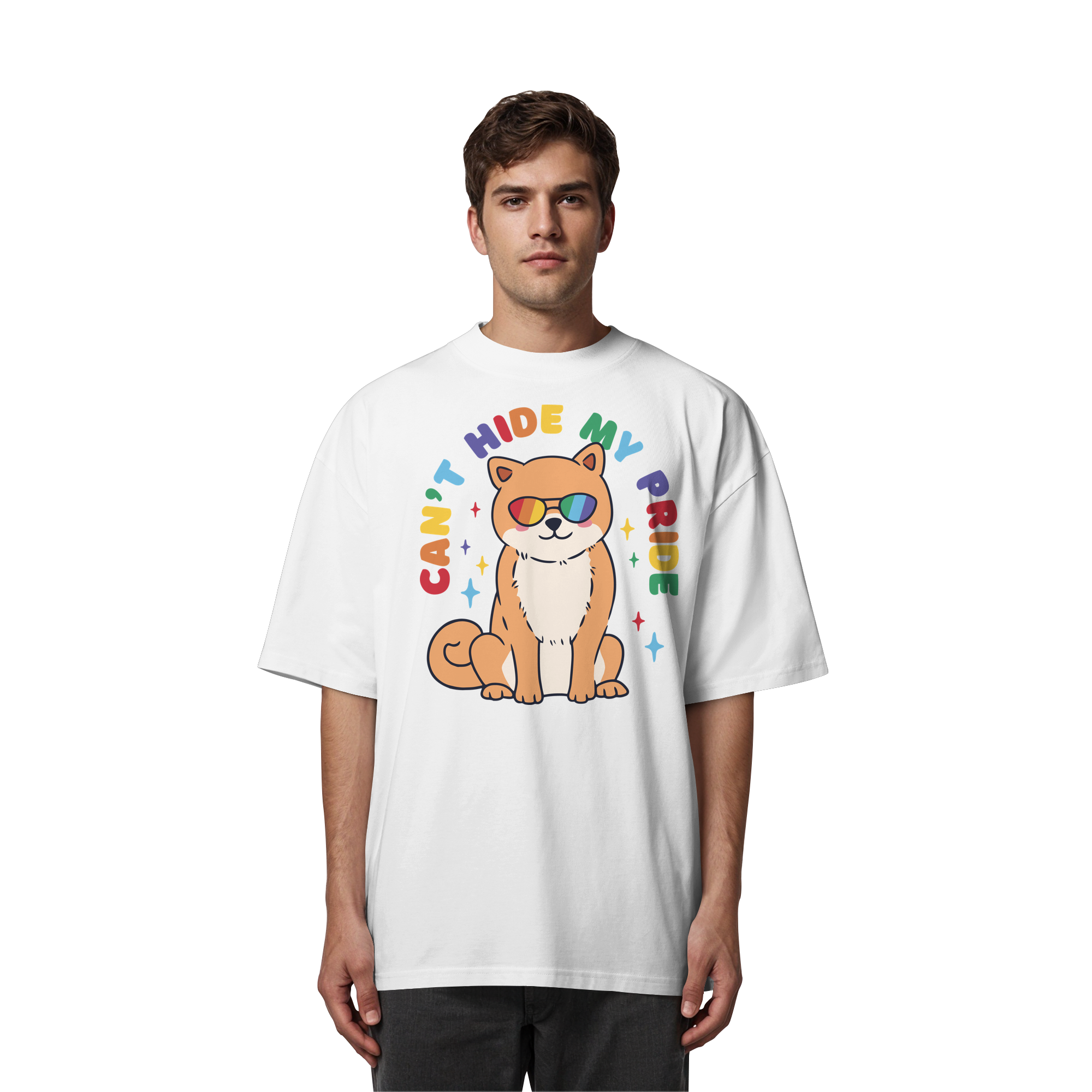 Can't Hide my Pride Doggo - Organic Oversize Shirt