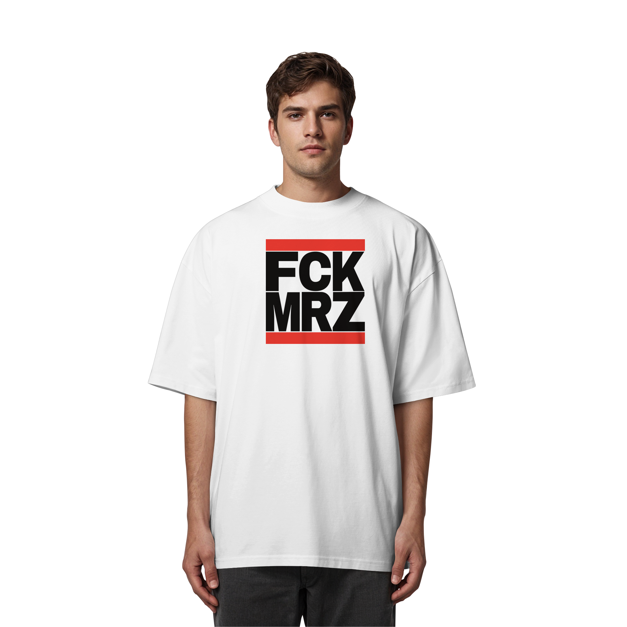 FCK MRZ (schwarze Schrift) - Organic Oversize Shirt