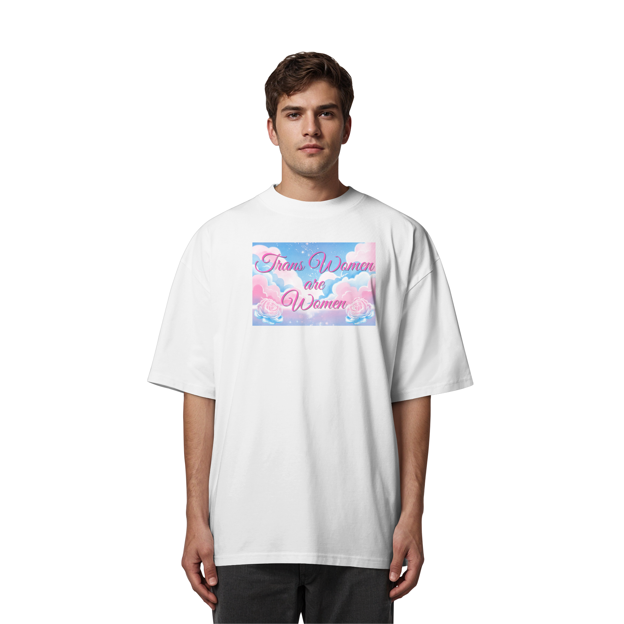 Trans Women are Women "Rosenhimmel Edition" - Organic Oversize Shirt