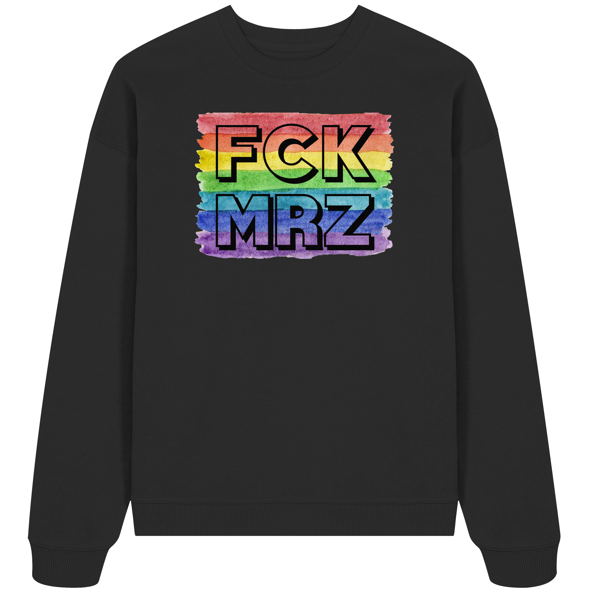 FCK MRZ "Rainbow Resistance Edition" - Organic Oversize Sweatshirt
