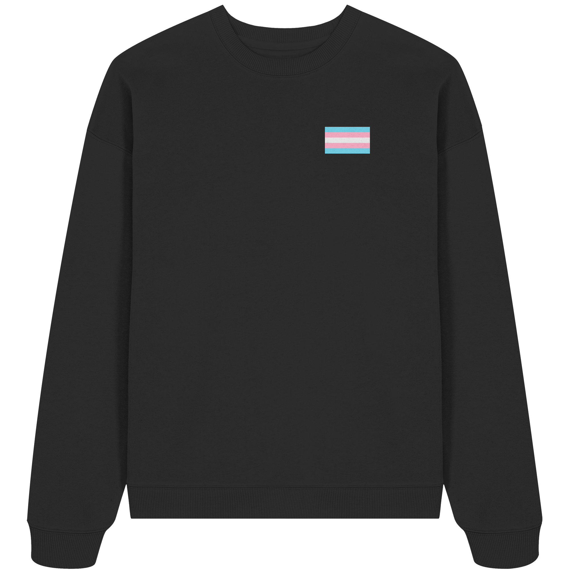 Trans Pride Flag - Organic Oversize Sweatshirt