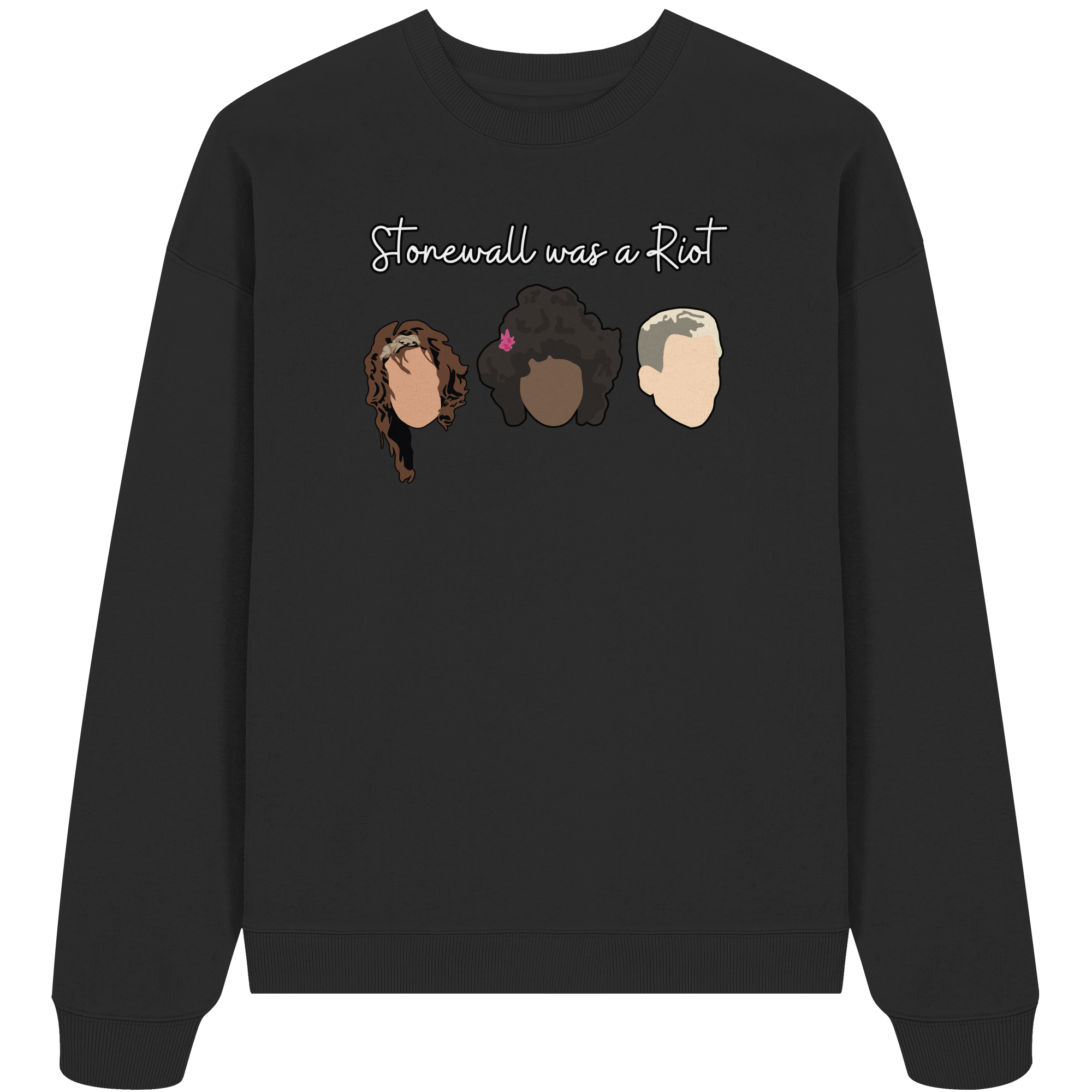 Stonewall was a Riot "Icons Edition" (dunkel) - Organic Oversize Sweatshirt