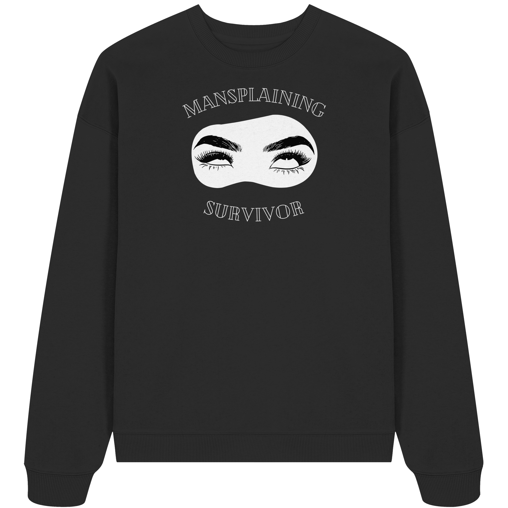 Mansplaining Survivor - Organic Oversize Sweatshirt