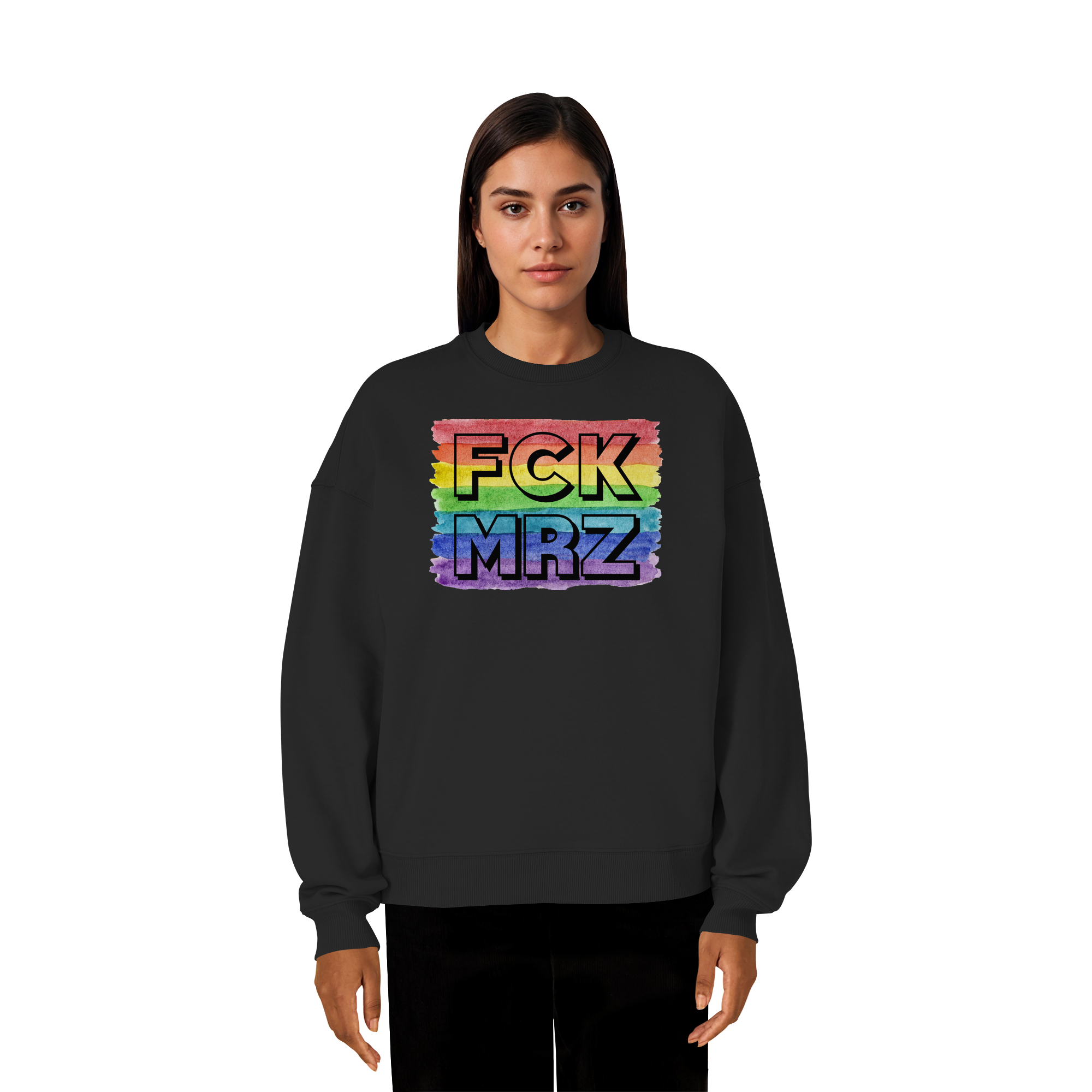 FCK MRZ "Rainbow Resistance Edition" - Organic Oversize Sweatshirt