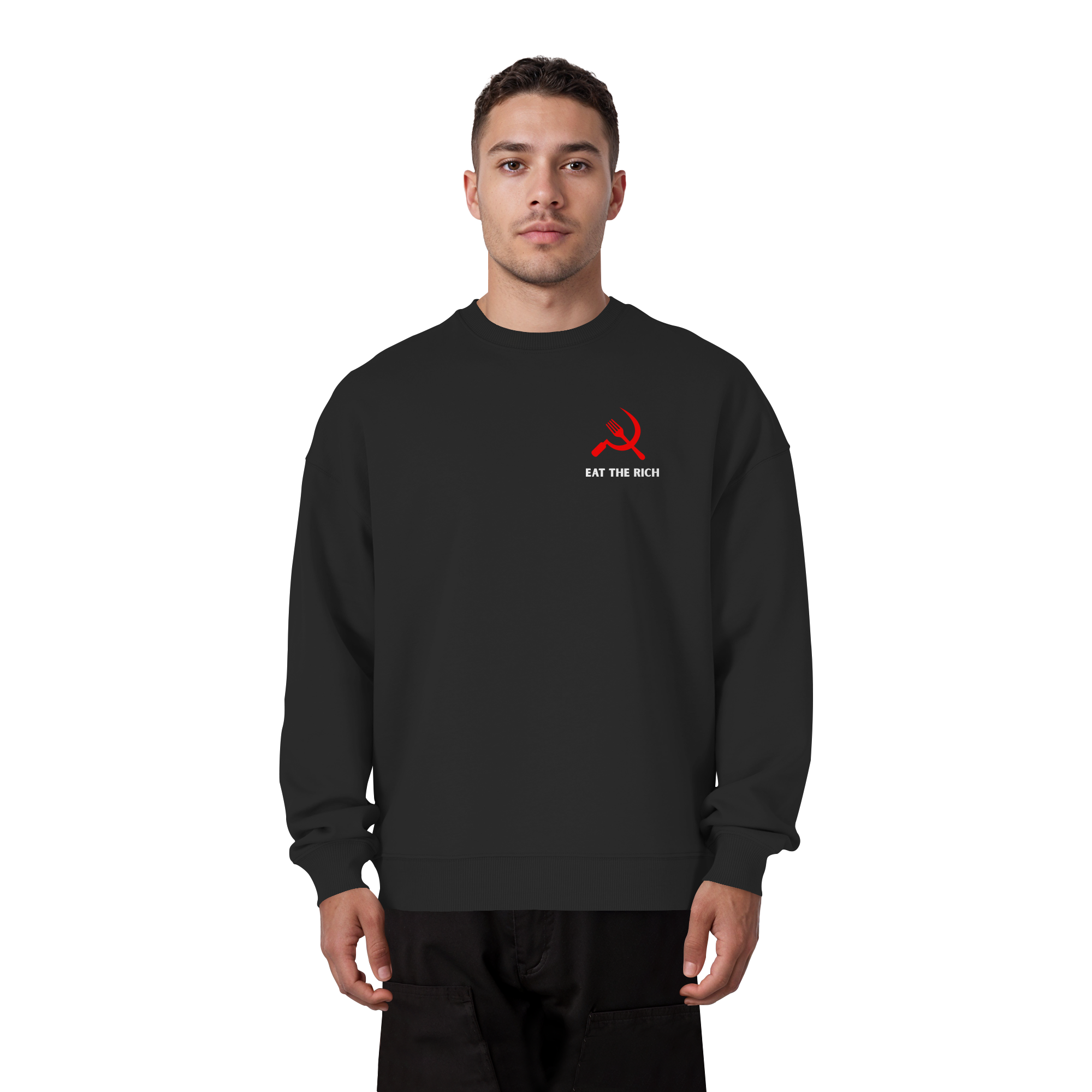 Eat the Rich "Gabel & Sichel Edition" - Organic Oversize Sweatshirt