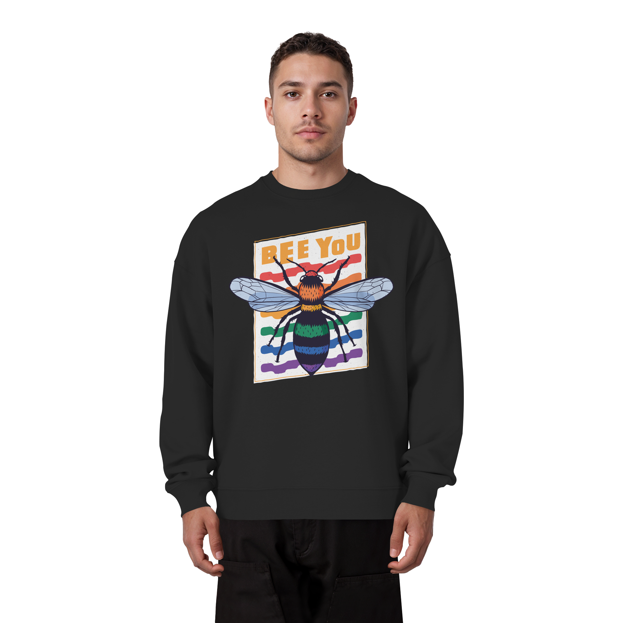 Bee You "Rainbow Edition" - Organic Oversize Sweatshirt