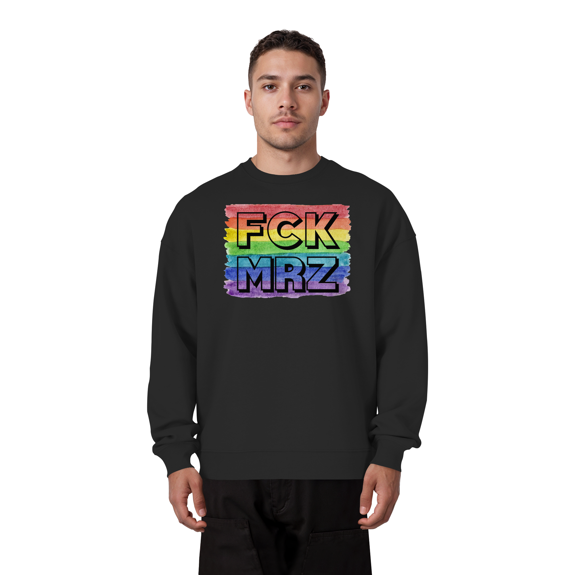 FCK MRZ "Rainbow Resistance Edition" - Organic Oversize Sweatshirt