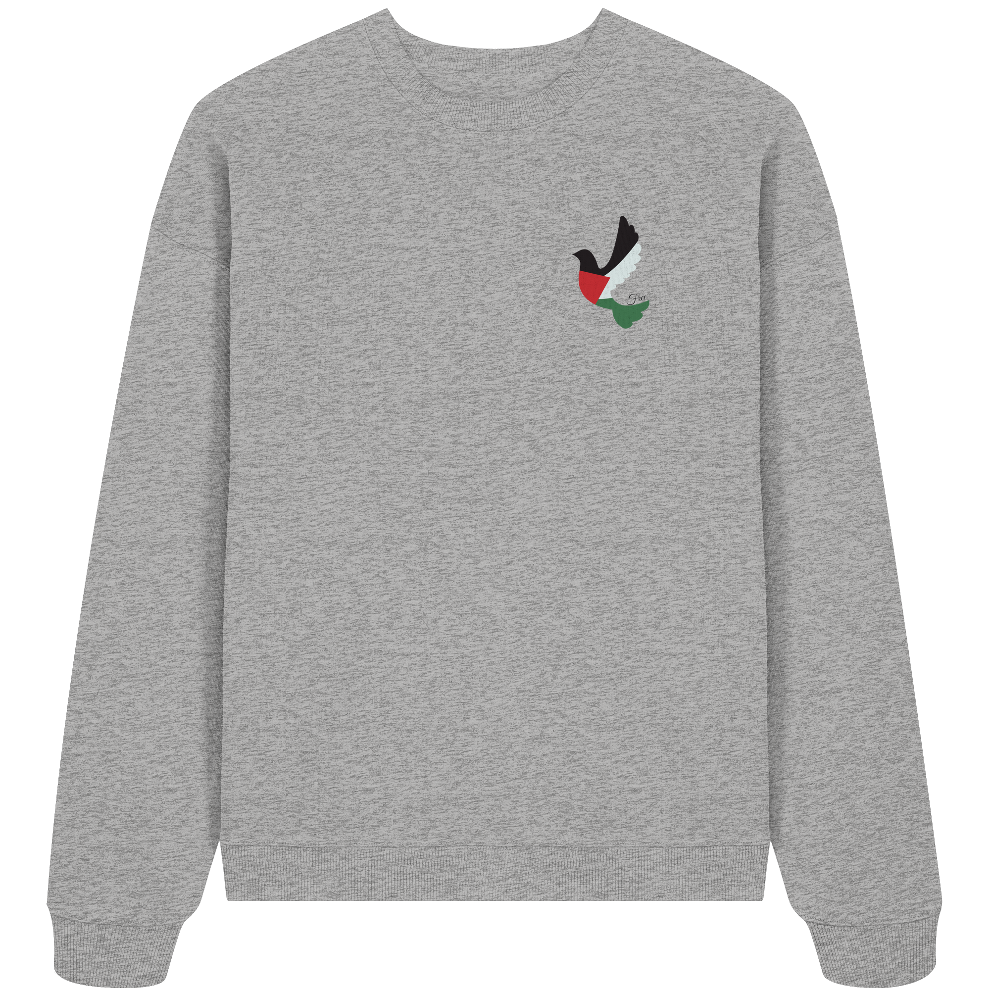 Free Palestine "Unbroken Wings Edition" - Organic Oversize Sweatshirt