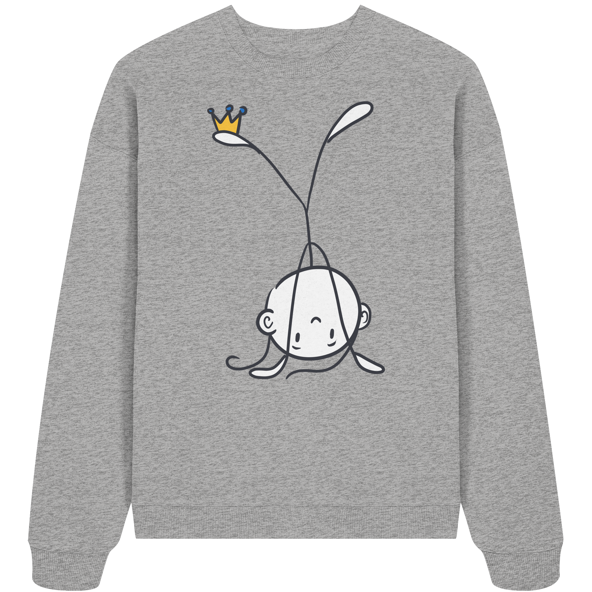 Seelenmännchen "Handstand Edition" Frontprint (hell) - Organic Oversize Sweatshirt