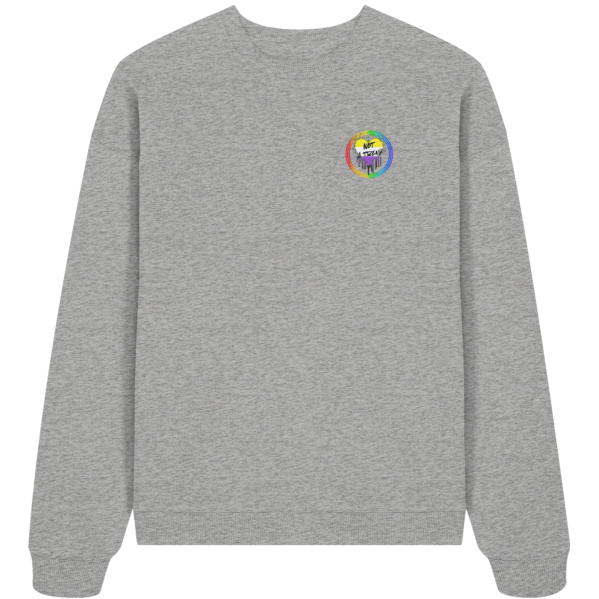 Nonbinary Not a Trend "Regenbogenkreis Edition" - Organic Oversize Sweatshirt