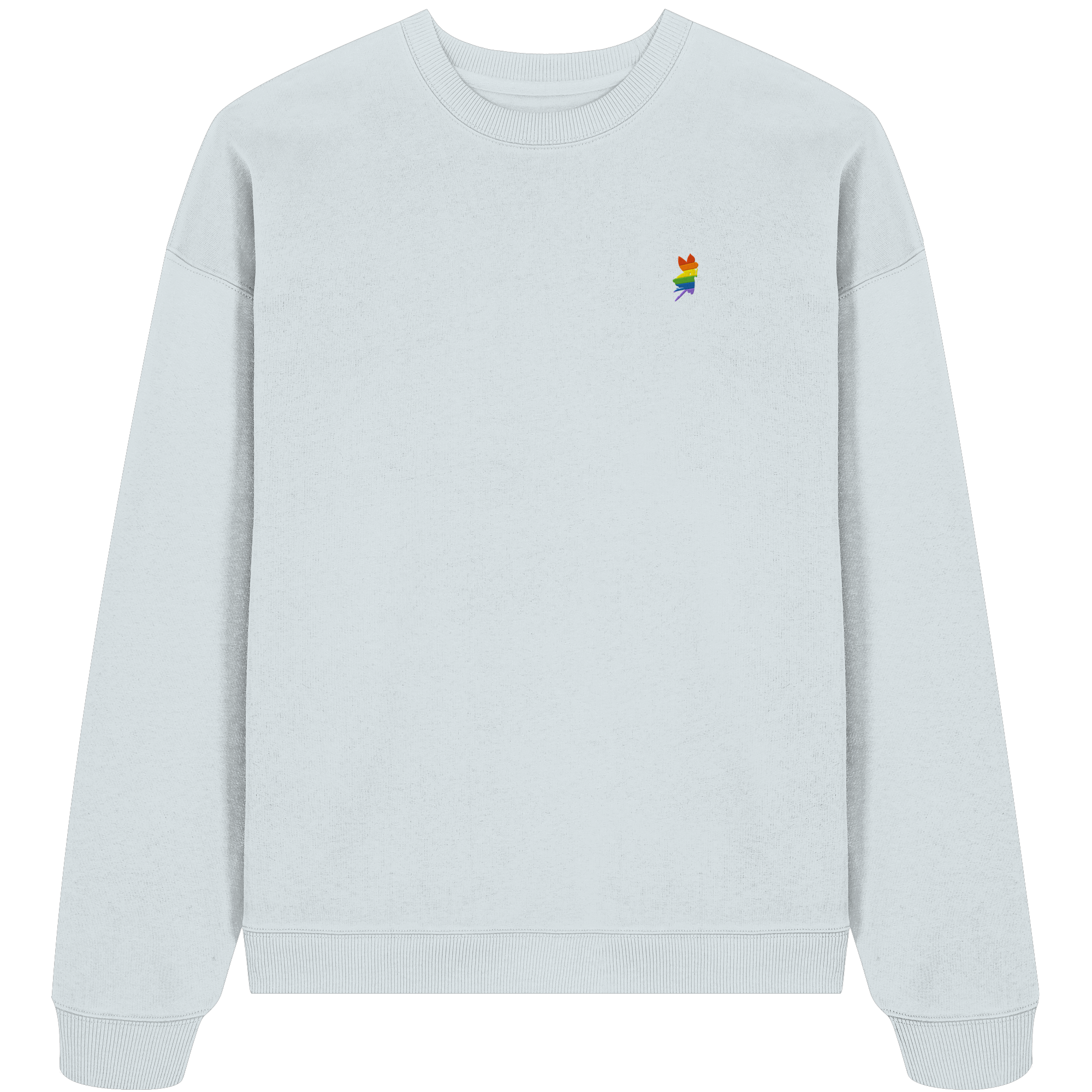 Regenbogen Fee - Organic Oversize Sweatshirt (Stick)