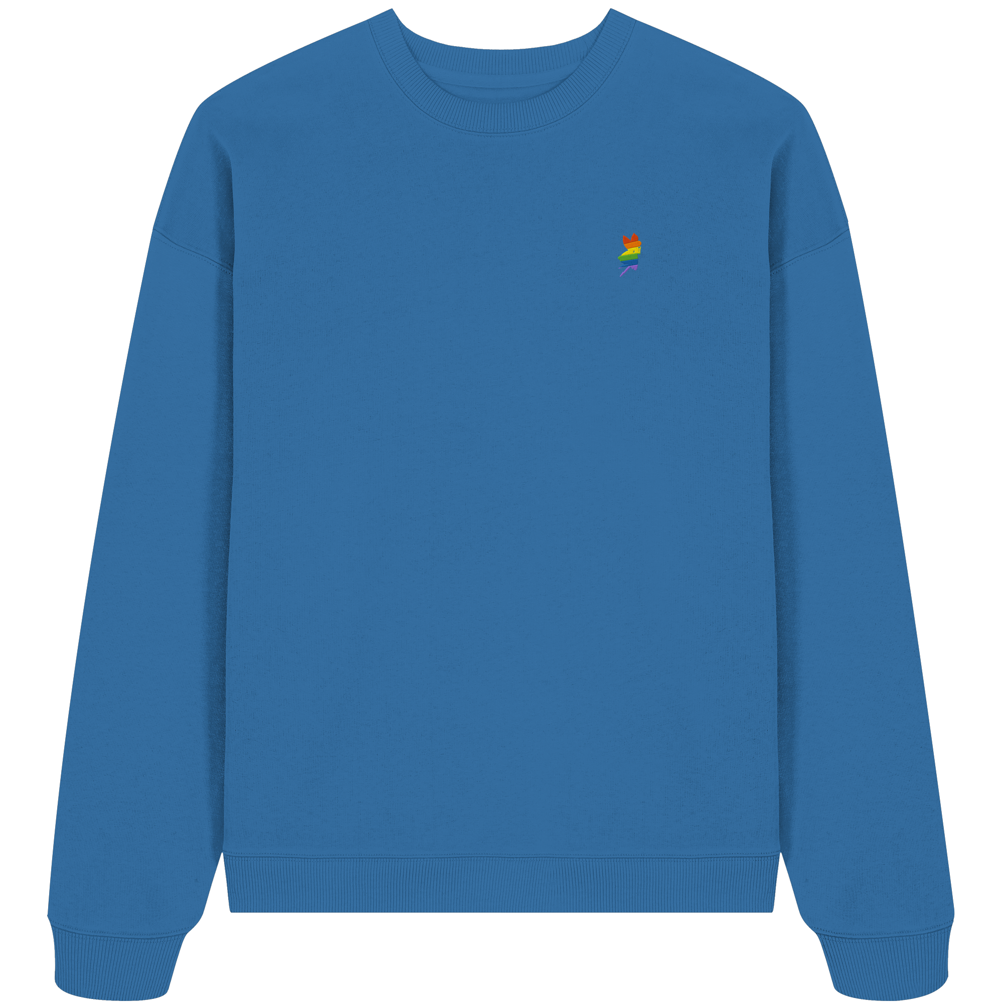 Regenbogen Fee - Organic Oversize Sweatshirt (Stick)