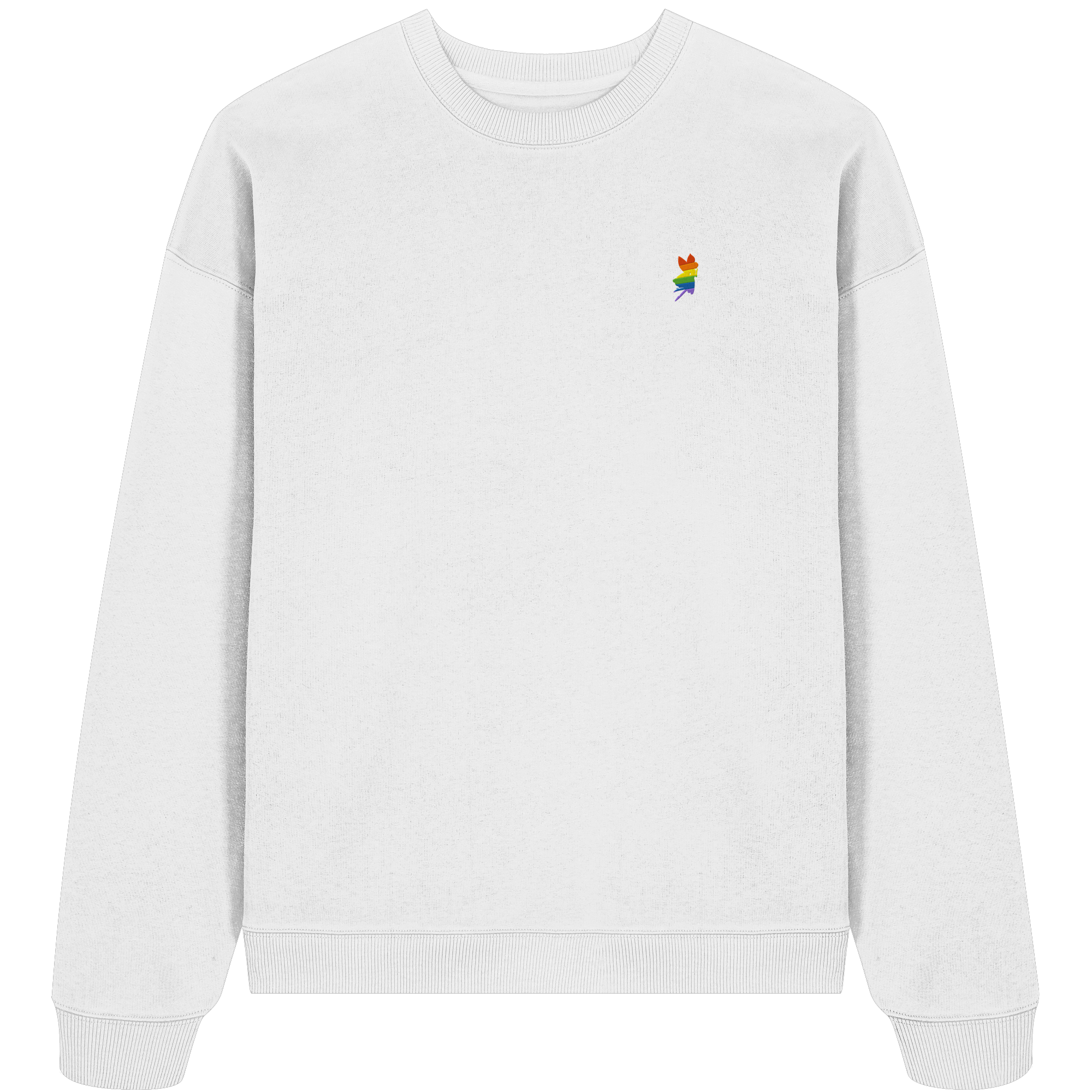 Regenbogen Fee - Organic Oversize Sweatshirt (Stick)