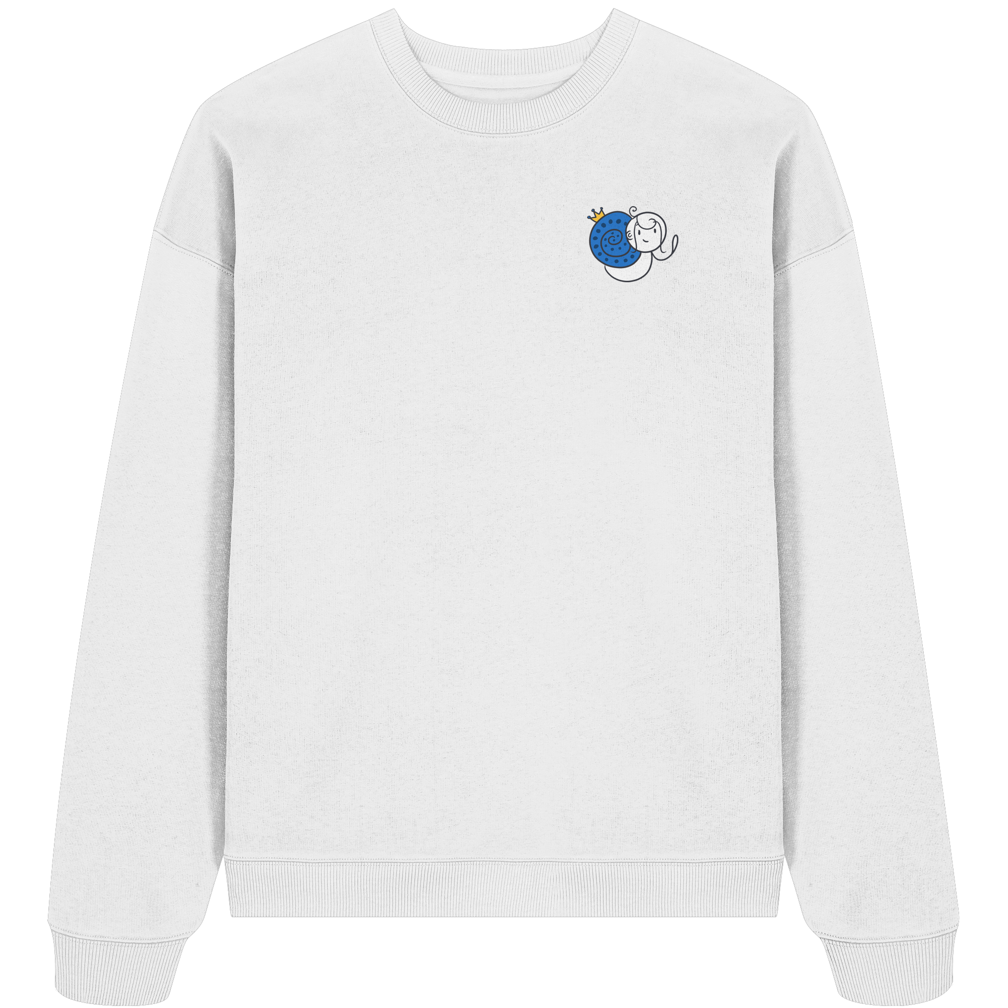 Meine Heilung braucht Zeit "Schwarze Edition" Backprint - Organic Oversize Sweatshirt