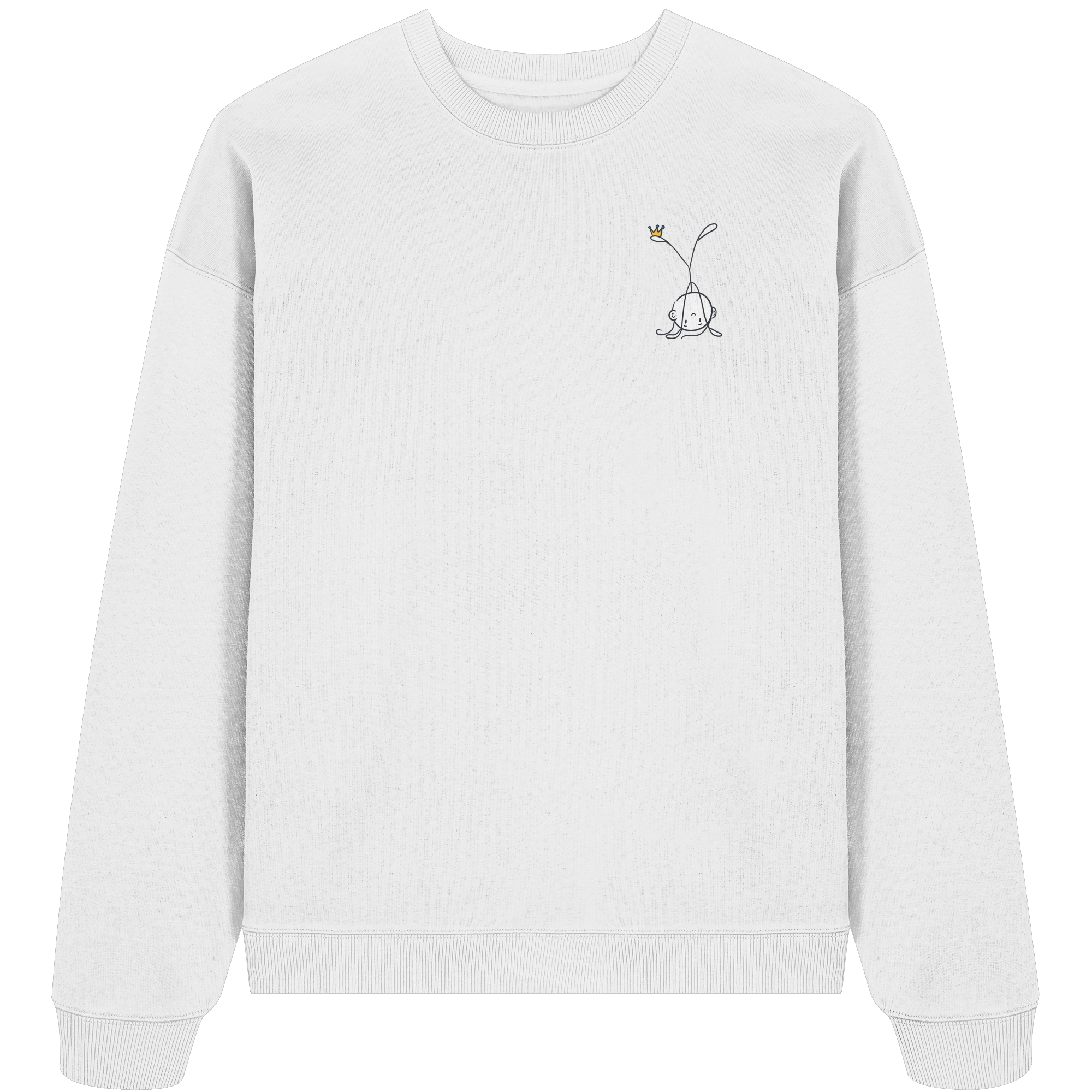 Mein Körper gehört mir "Schwarze Edition" Backprint - Organic Oversize Sweatshirt