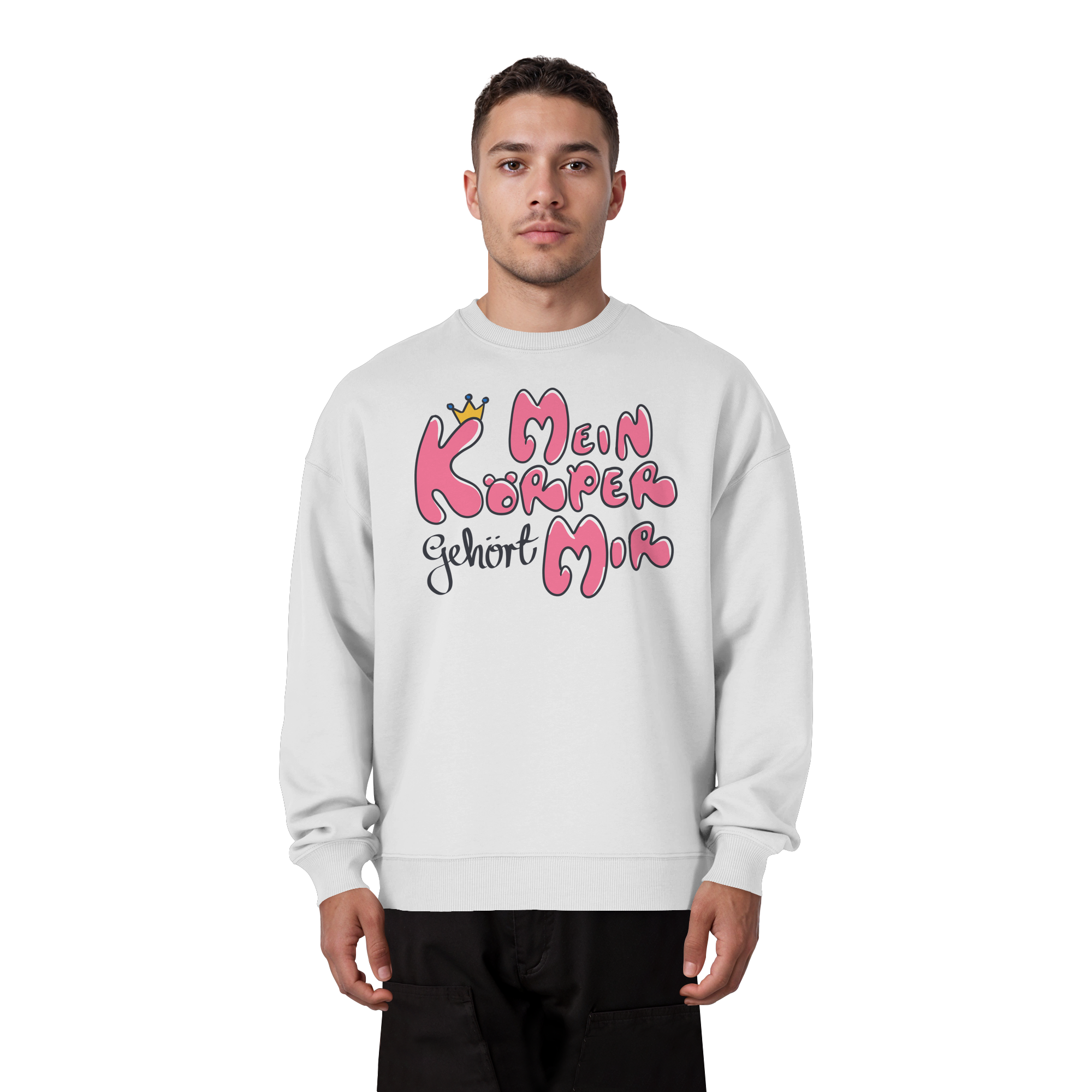 Mein Körper gehört mir "Pinke Edition" - Organic Oversize Sweatshirt
